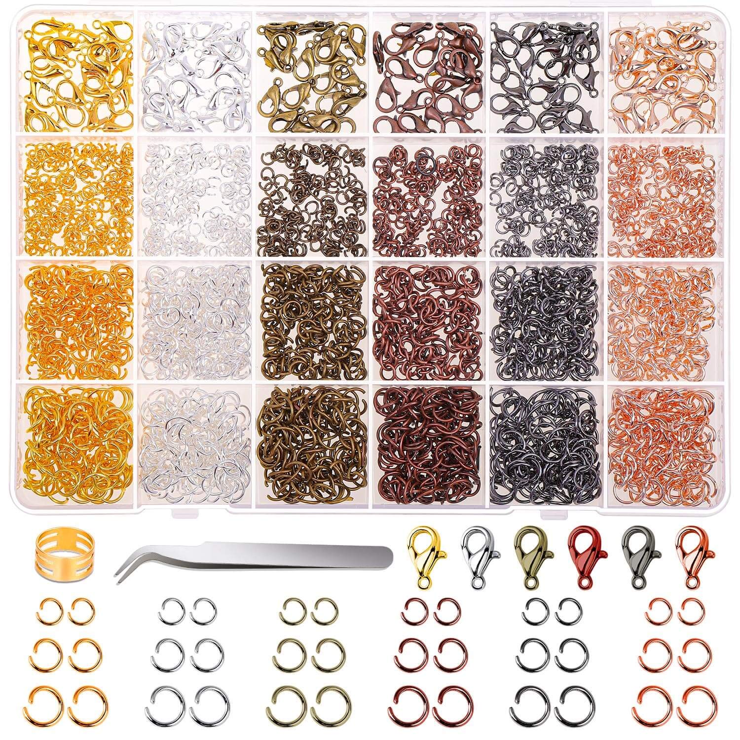 Jump Rings for Jewelry Making Cridoz 2340Pcs Open Jump Rings and