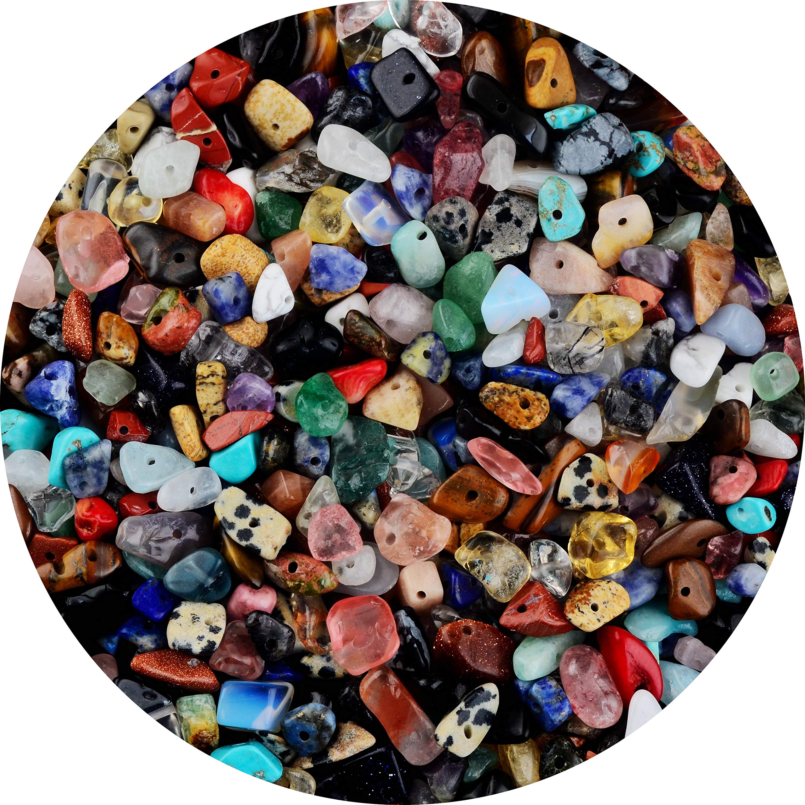 Natural Chip Stone Beads Multicolor 5-8mm About 400 Pieces