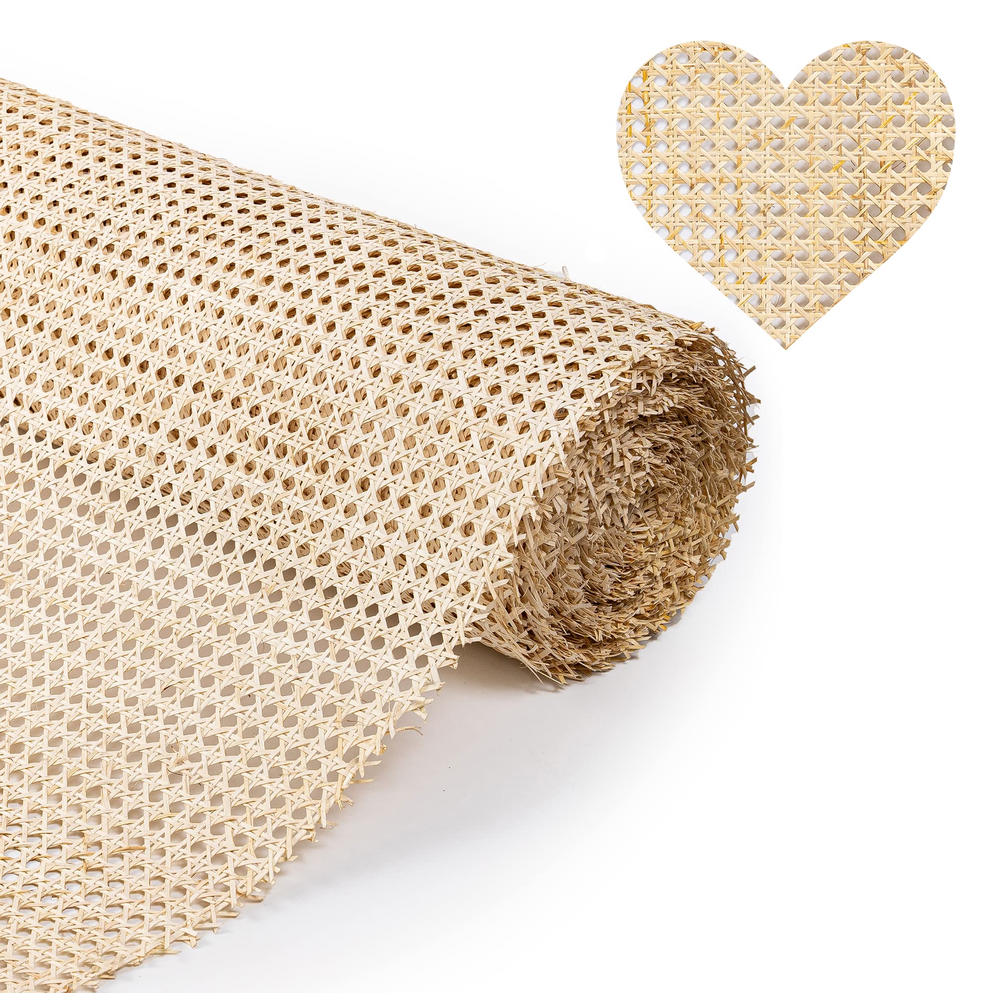 18 Width Rattan Cane Webbing Roll 9 Feet Hexagon Weave Rattan Fabric  Furniture Woven Rattan Sheets for Crafts Cane Weave Rattan Material Natural  Chair Caning Supplies Wicker (9 Feet)