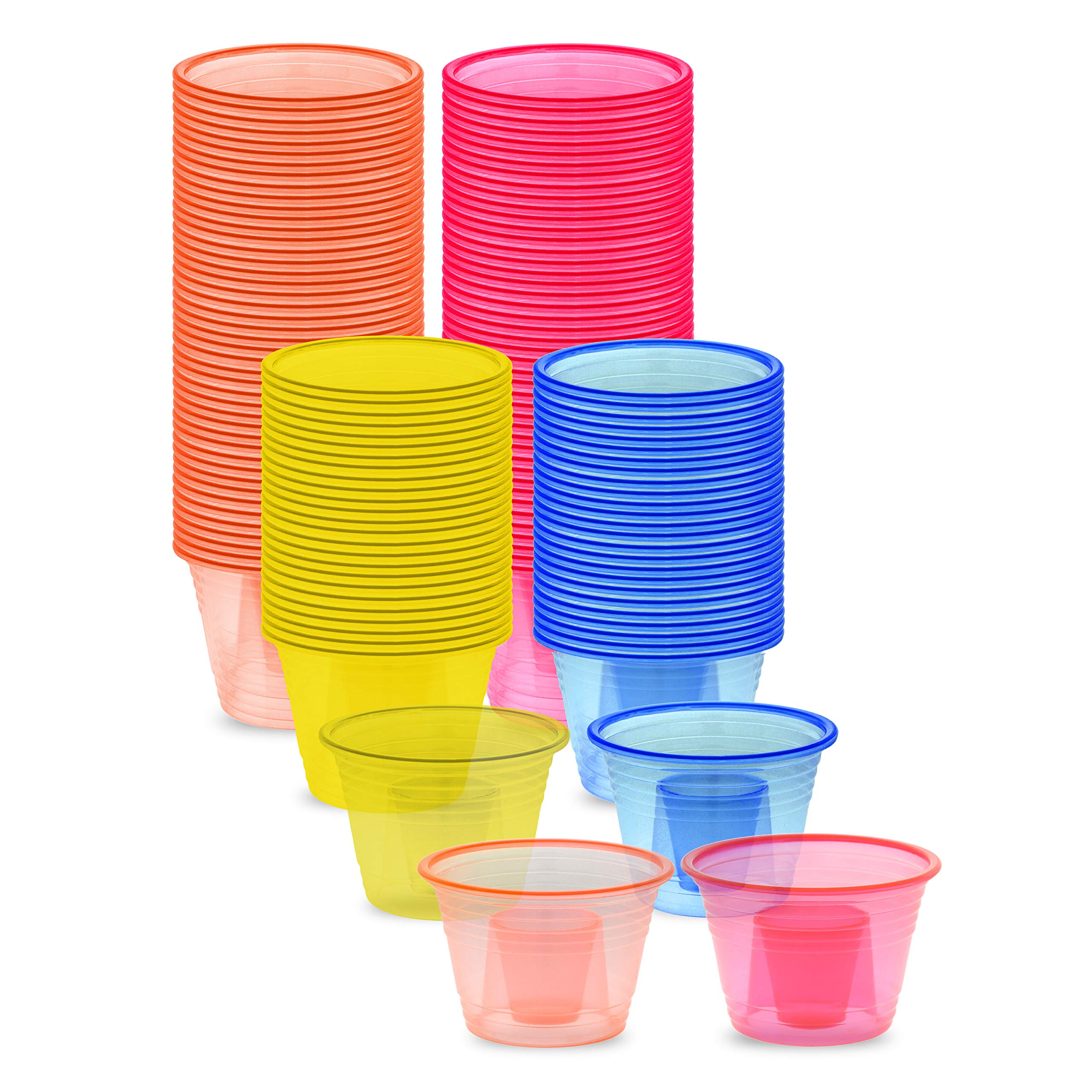 Polar Ice 50 Count Disposable Plastic Power Bomber Shot Cups or Jager Bomb Glasses