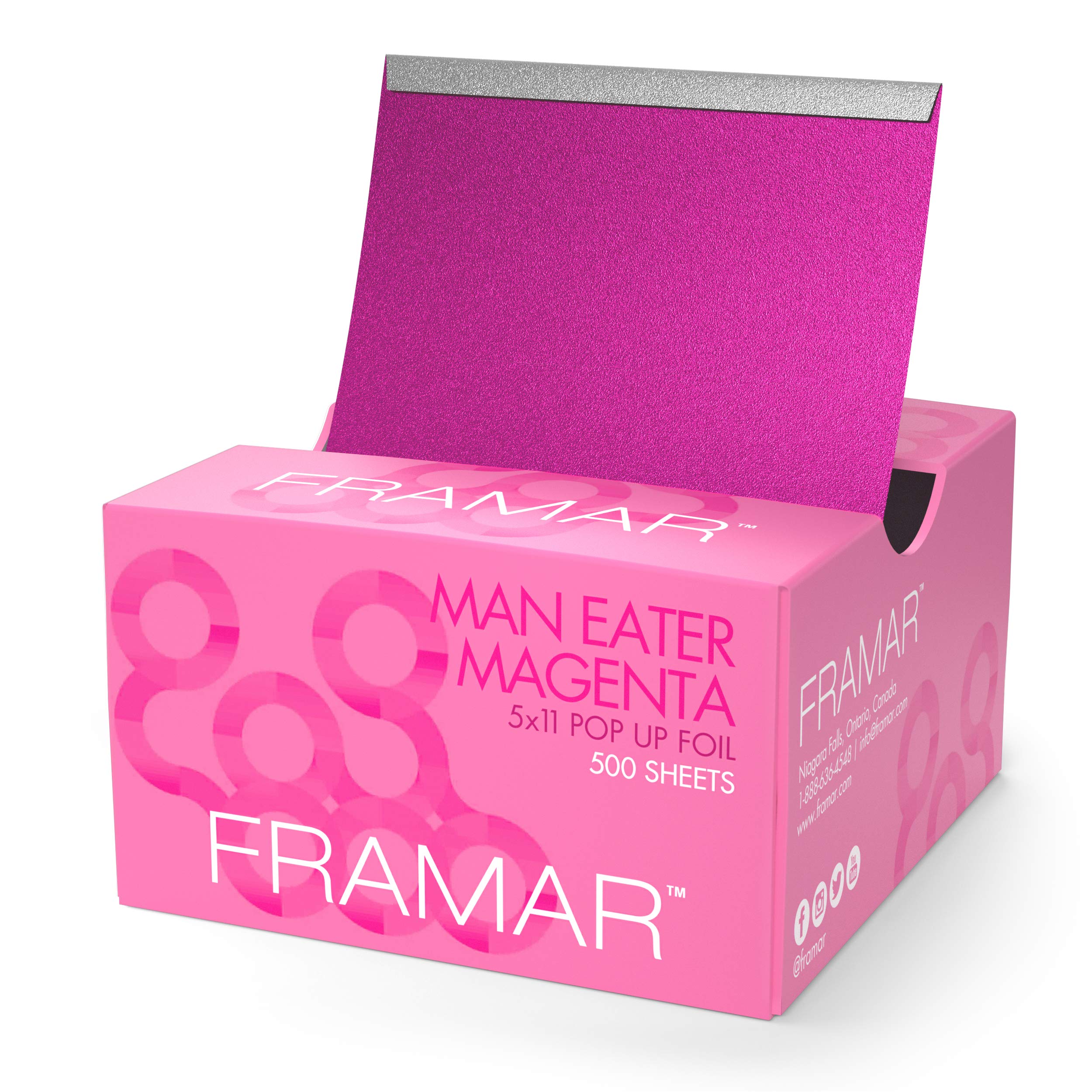 Framar Rosé All Day Pop Up Hair Foil, Aluminum Foil Sheets, Hair Foils For  Highlighting - 500 Foil Sheets