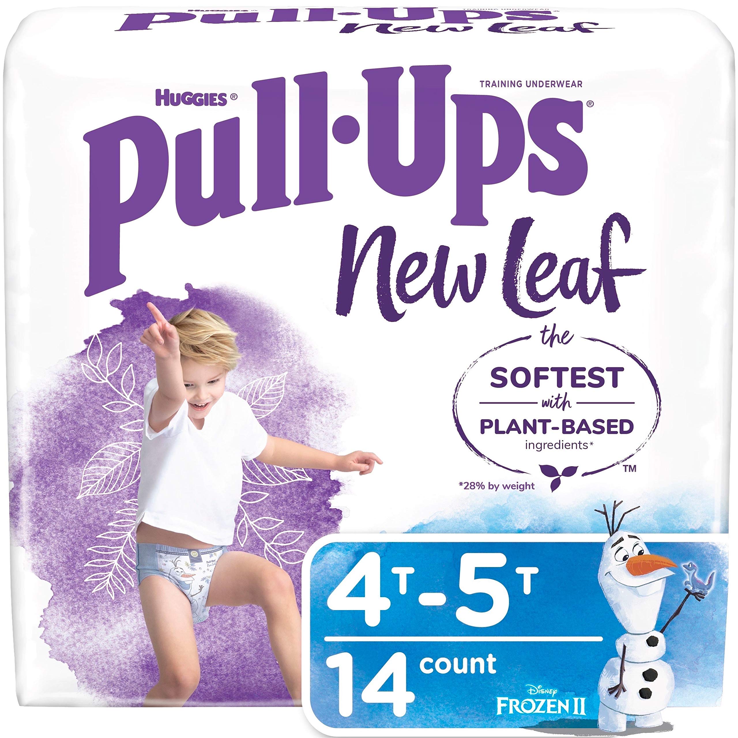 Pull-Ups New Leaf Boys' Disney Frozen Potty Training Pants Training  Underwear, 4T-5T, 14 Ct