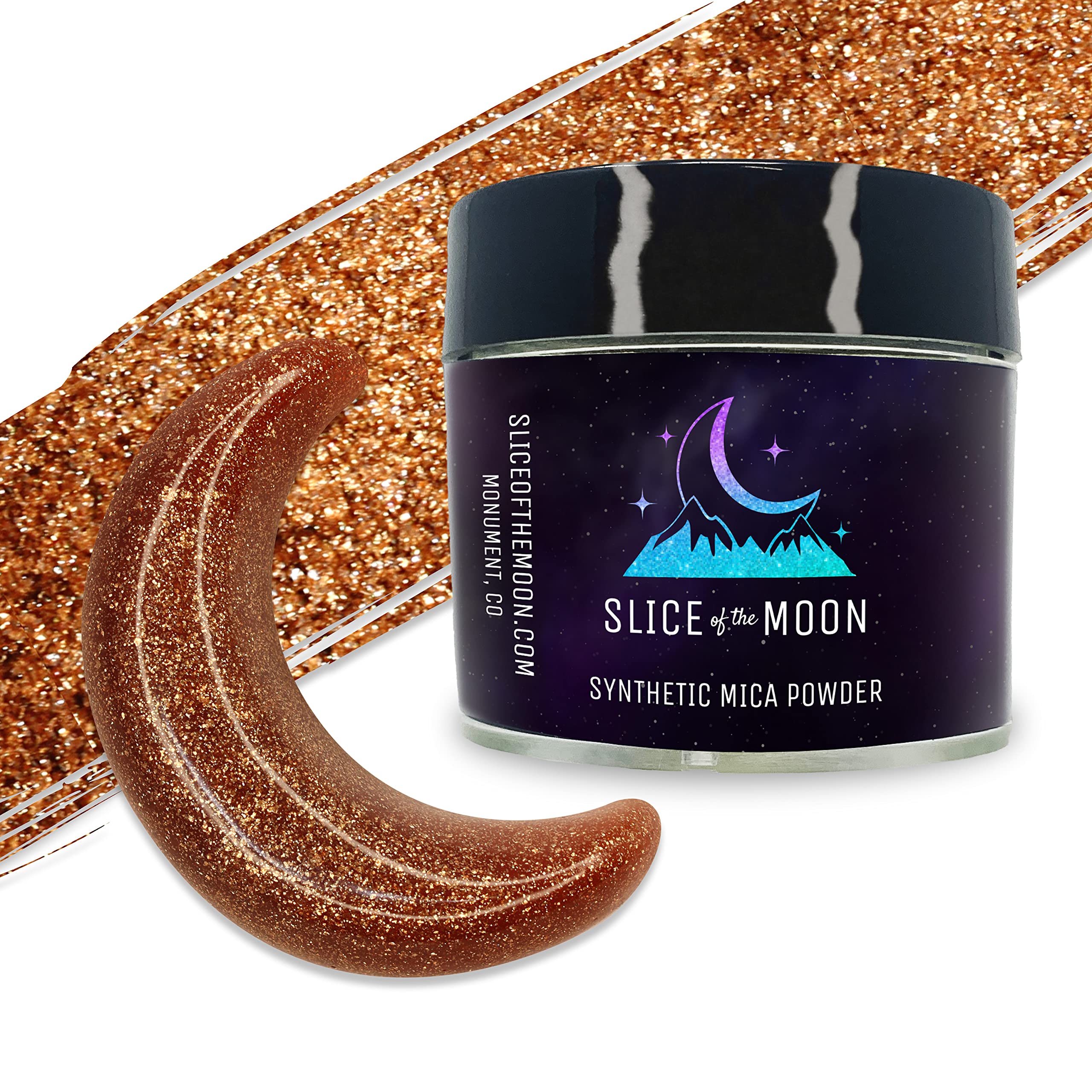 Flashing Bronze Mica Powder | Skin Safe, Fine Pigment Powder for Epoxy Resin, Body Butter, Lip Gloss, Candle Color Dye, Soap Colorant & Slime