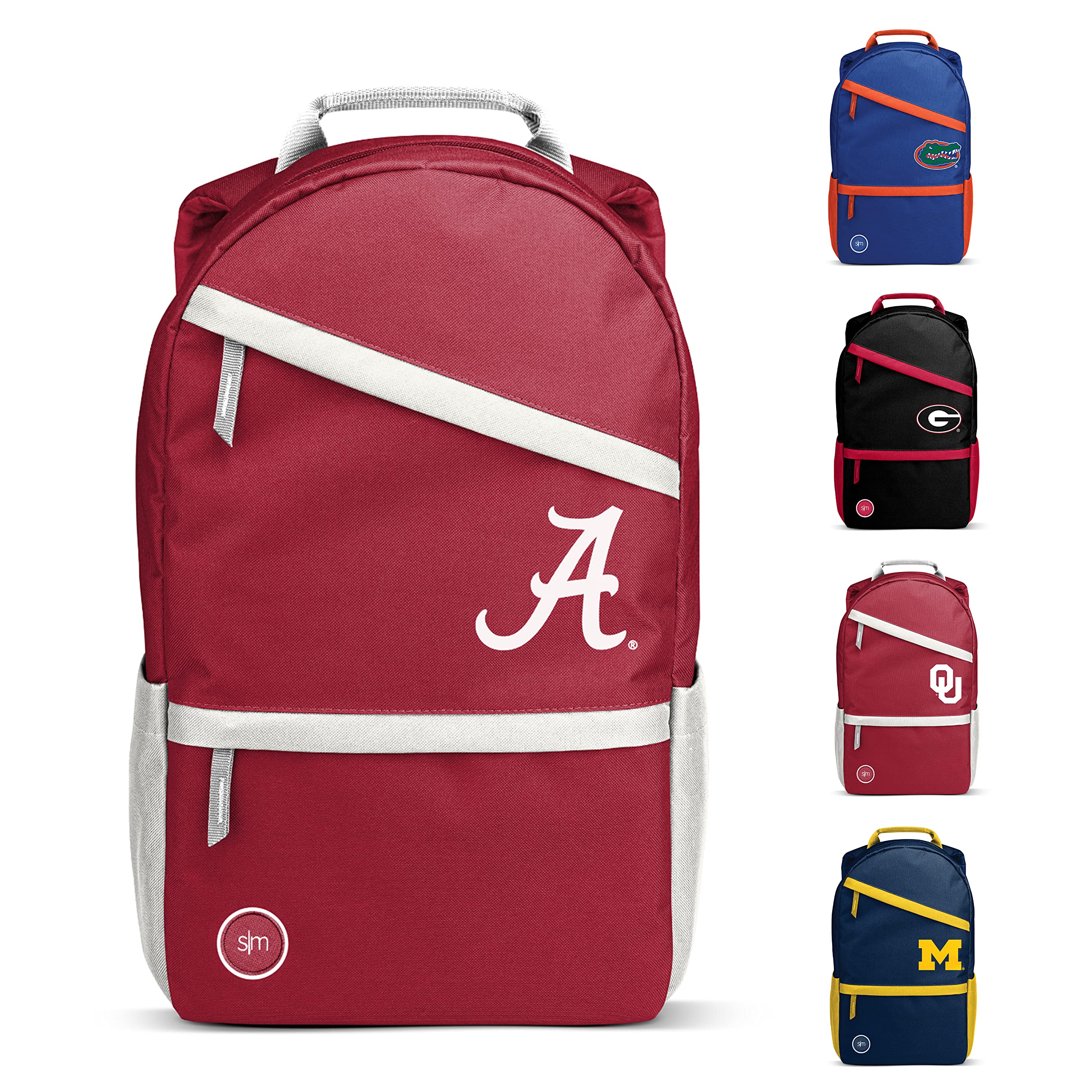 Simple Modern Officially Licensed Collegiate Backpack with Laptop Sleeve,  Team Color, 20L Alabama Crimson Tide