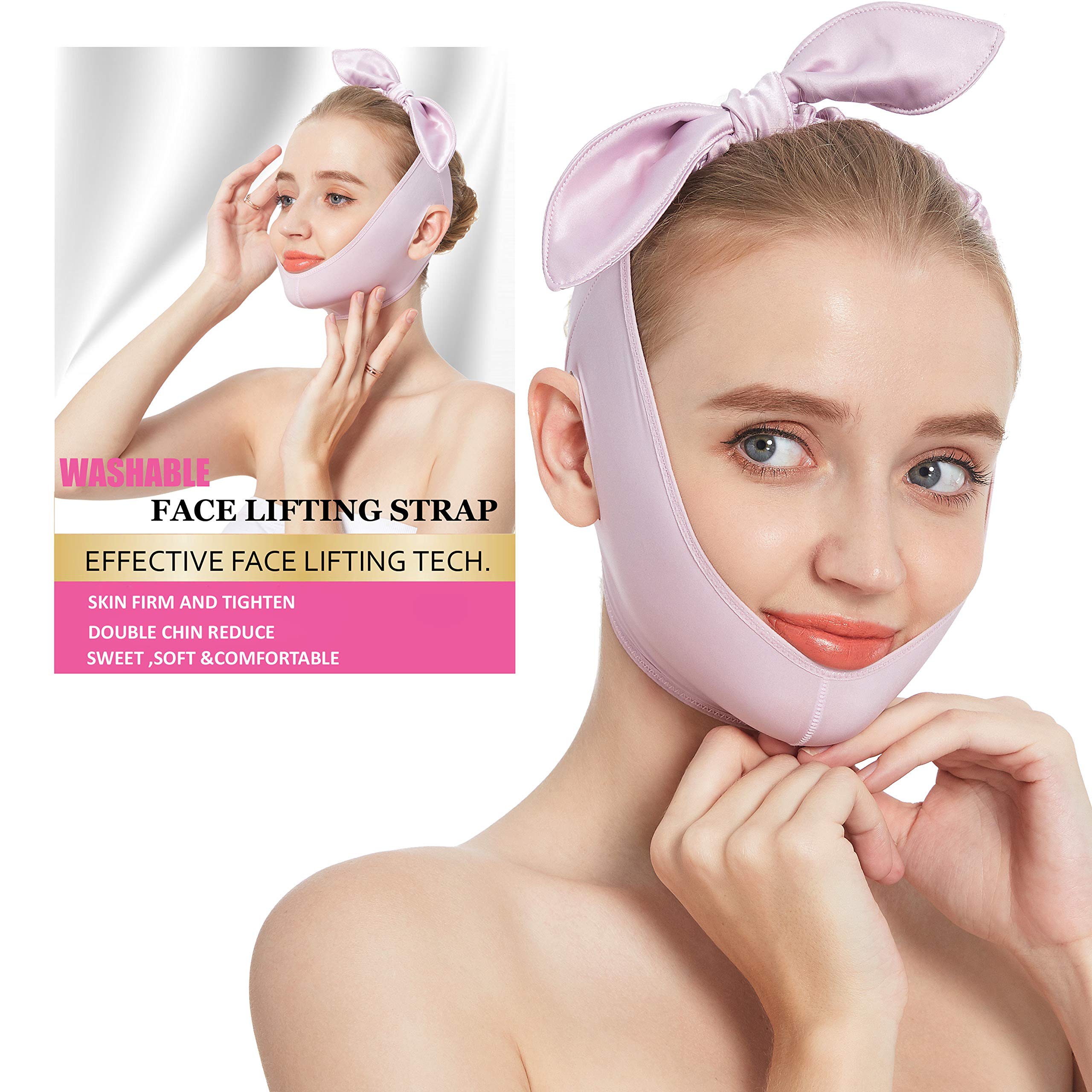 Reusable Double Chin Reducer Face Chin Lifting Firming Strap V Line Lifting  Mask Face Lift Tape Jawline Shaper
