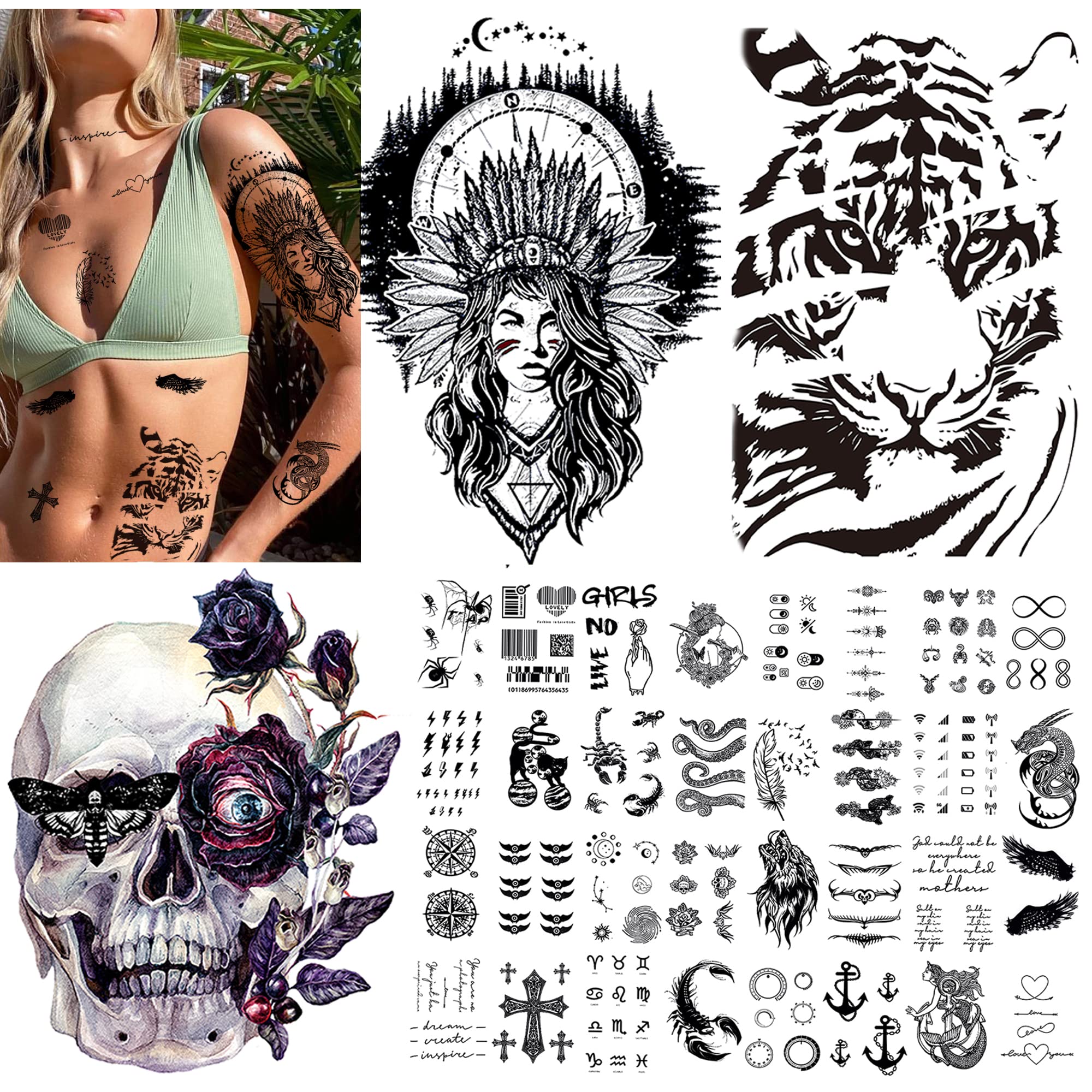 Native American Skull Tattoo - Socrates Ink Gallery - Best Tattoo shop in  Tampa, FL