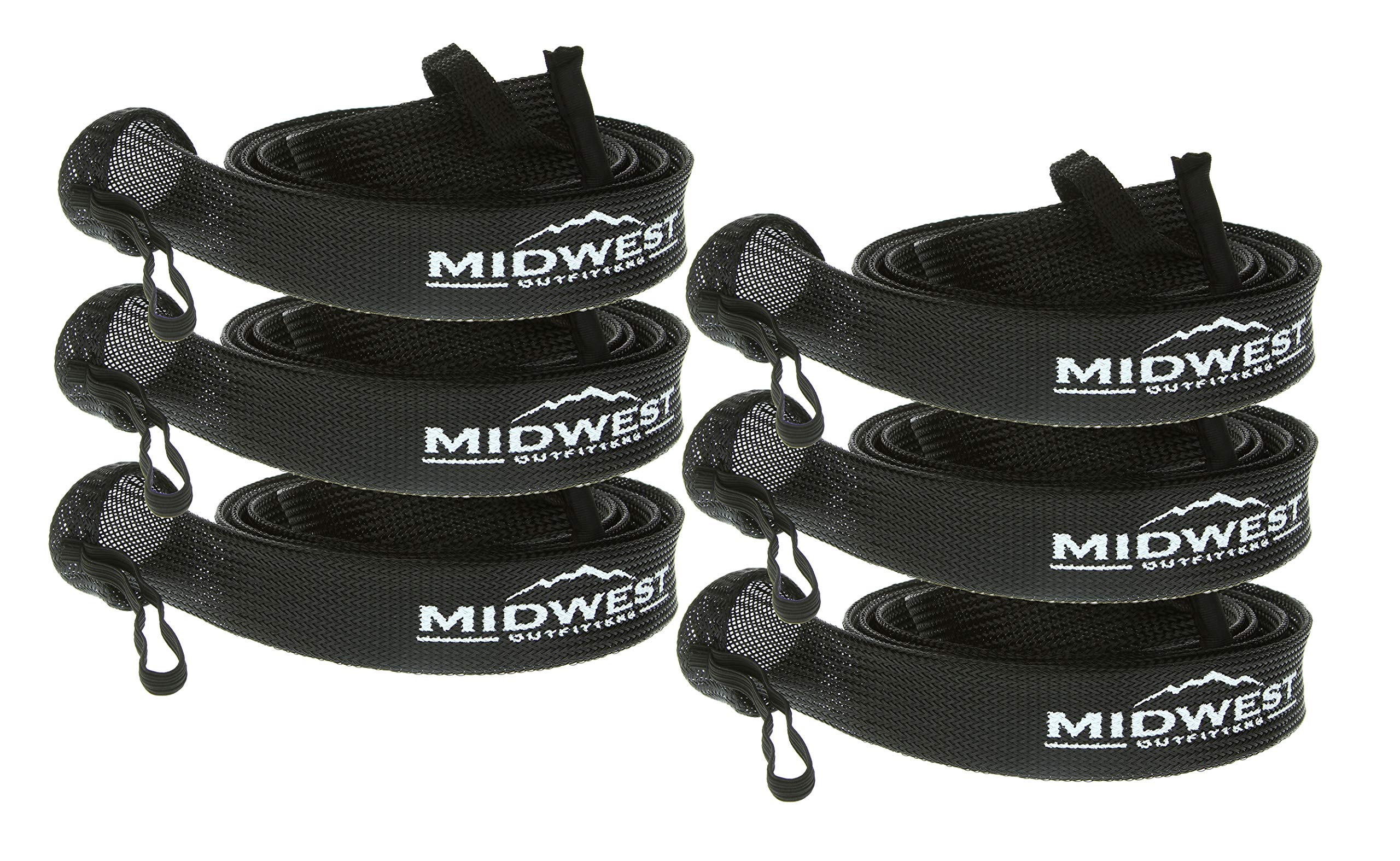 Midwest Outfitters Rod Socks Fishing Rod Sleeve Cover -6Pack- Rod