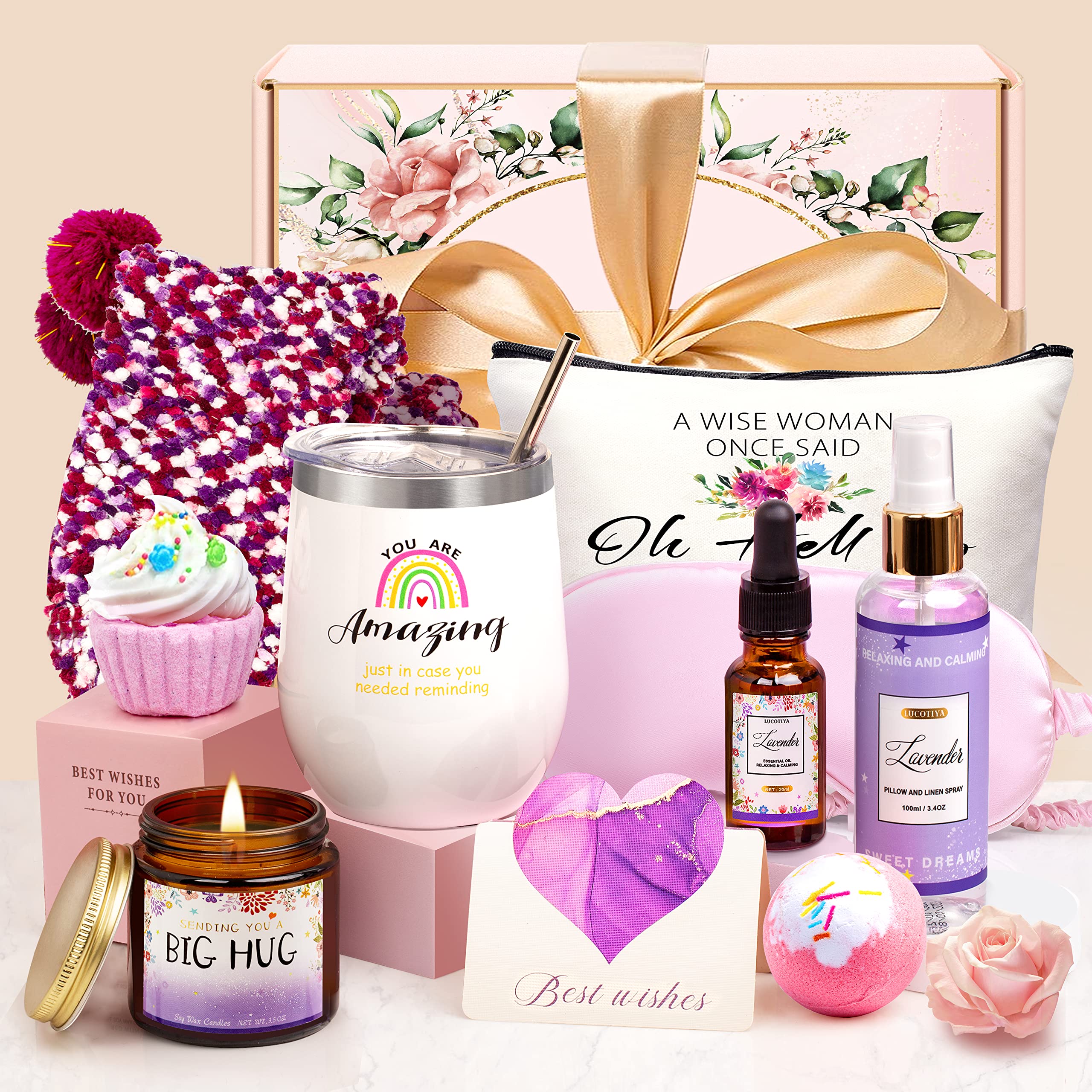 Birthday Gifts for Women Relaxation Gifts for Mom Spa Basket for