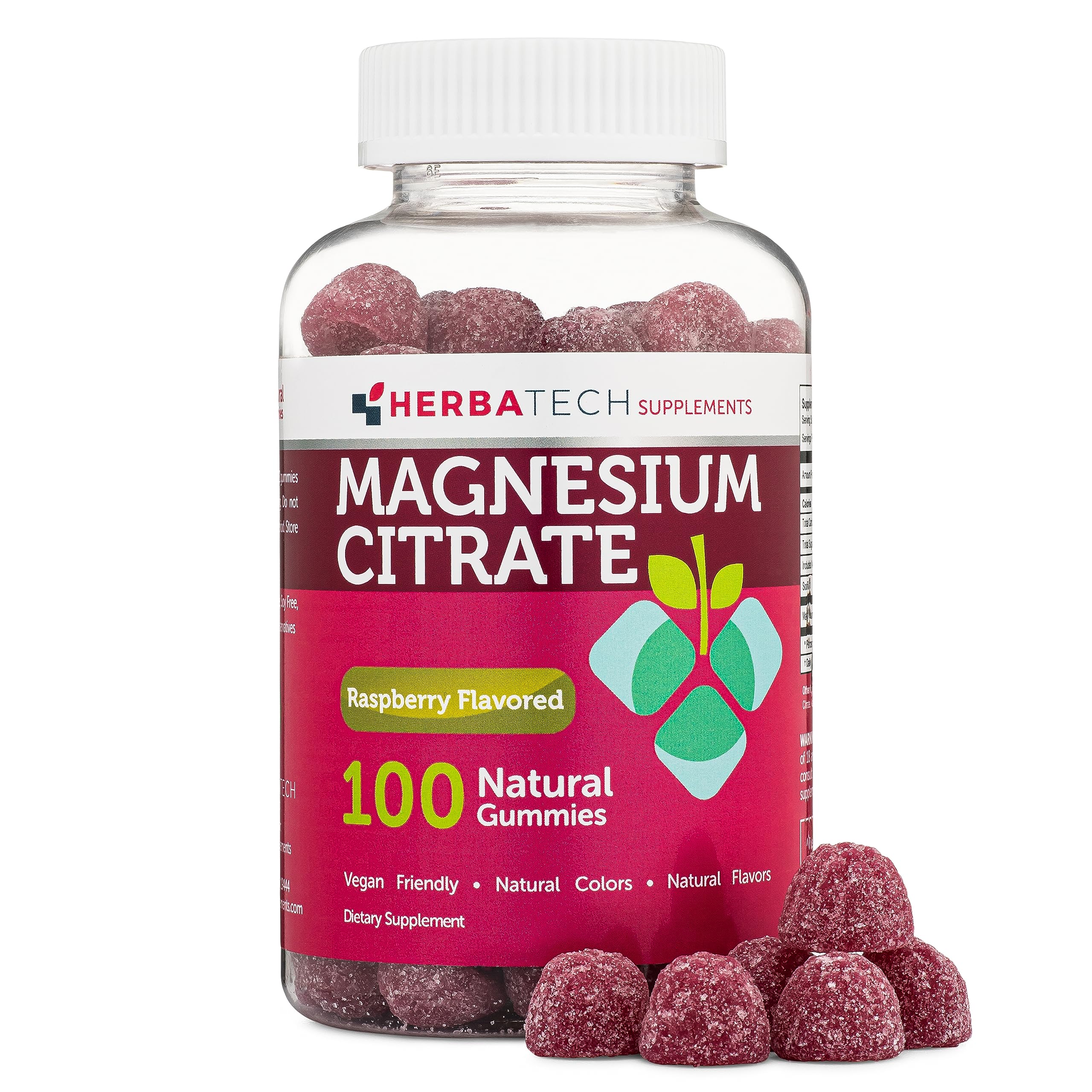 Magnesium Citrate Calm Gummies Supplement for Adults and Kids (100
