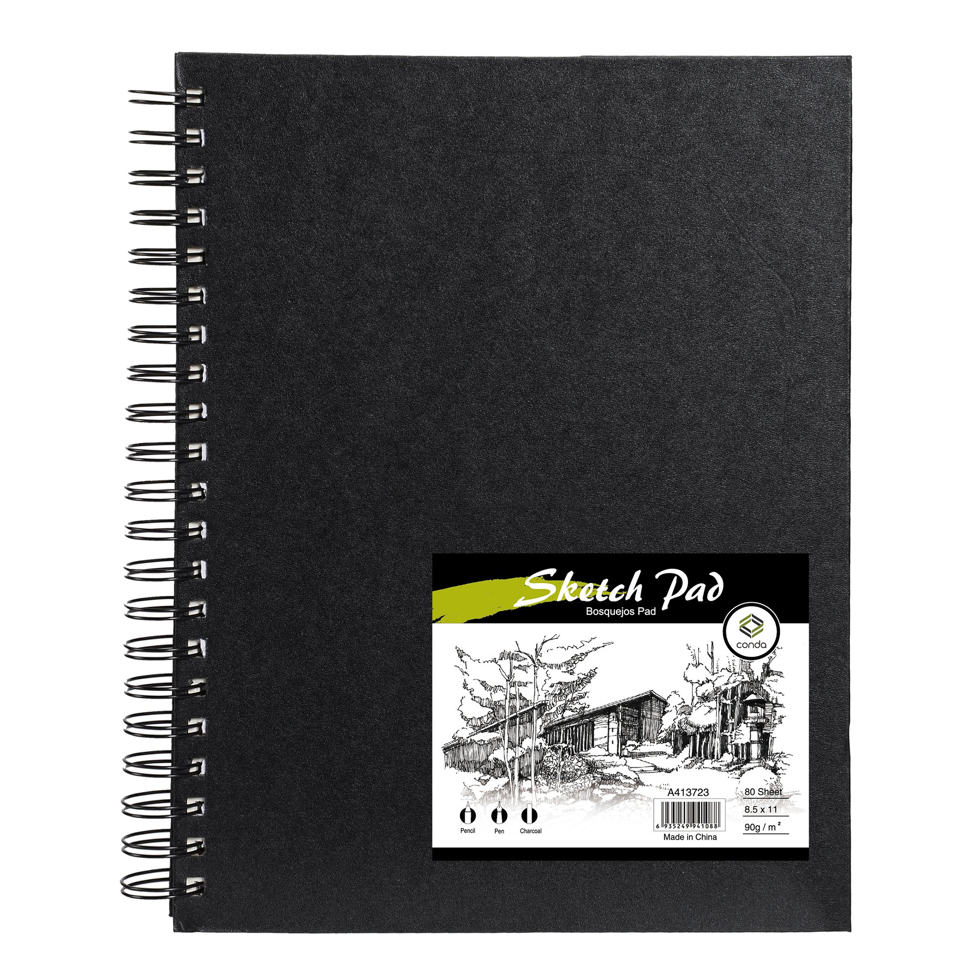 Artist Select Sketch Pad 9 X12 & 5pc Charcoal Pencil Set-100