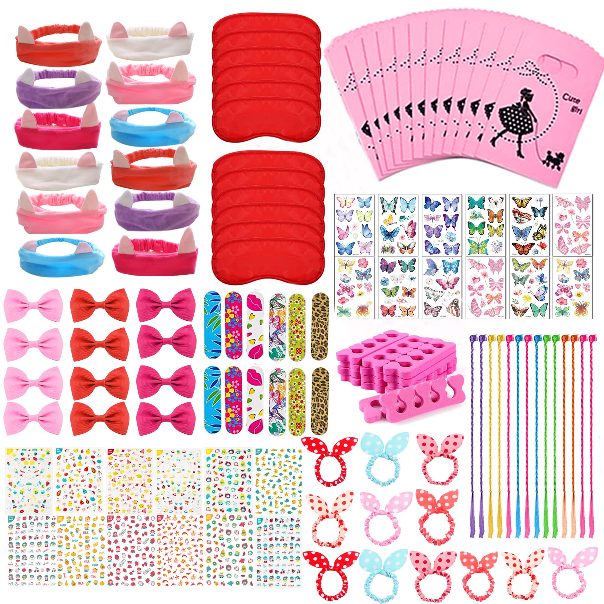 Spa Party Favors for Girls Multiple Spa Party Supplies with Gift Bags Nail  File Toe Separator