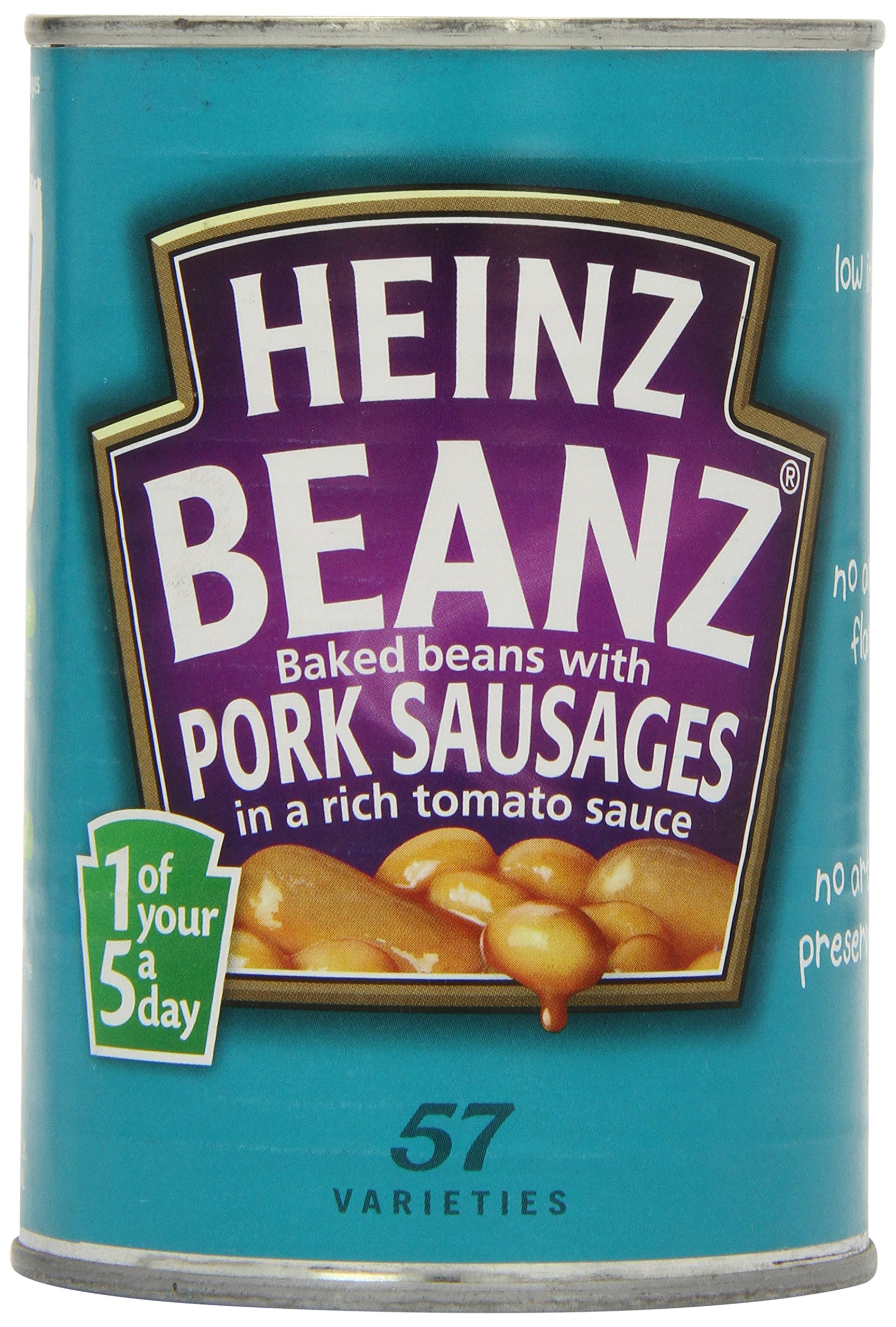 Heinz Baked Beans and Pork Sausages Large Size 415g by Heinz Foods