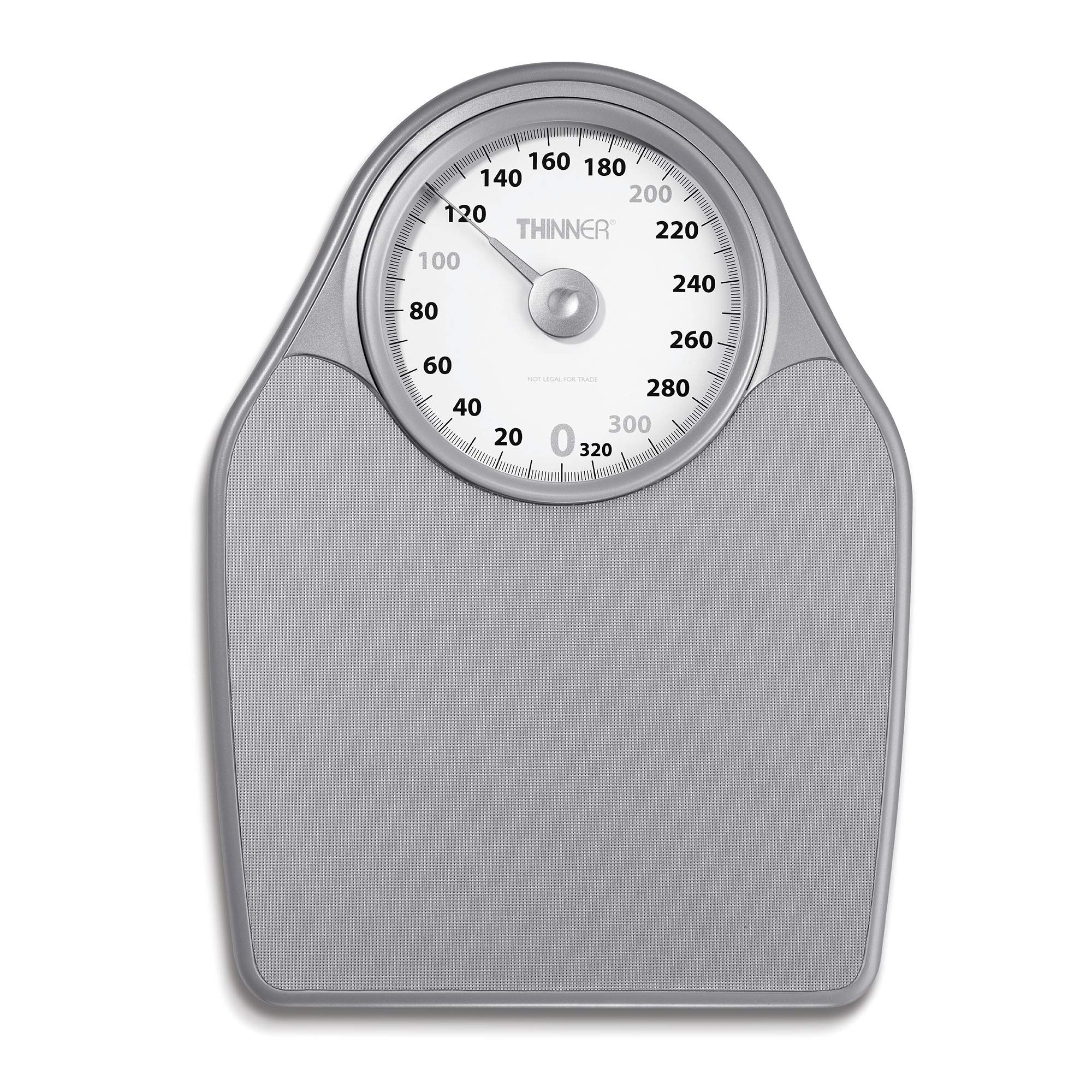 Thinner Extra-Large Dial Analog Precision Bathroom Scale, Analog