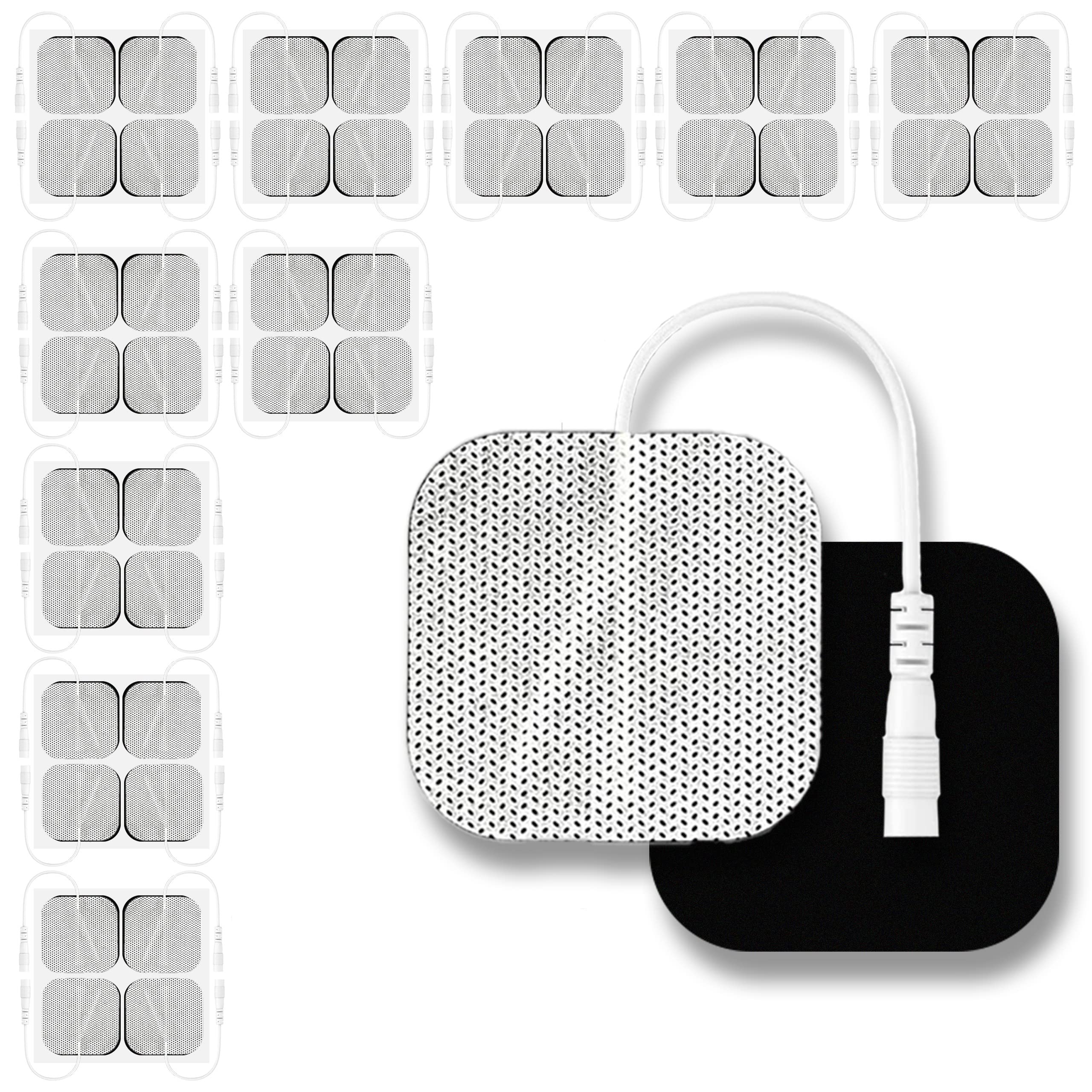 40 Replacement Tens Electrode Pads EMS for Units 7000 3000 2x2 Muscle  Stimulator