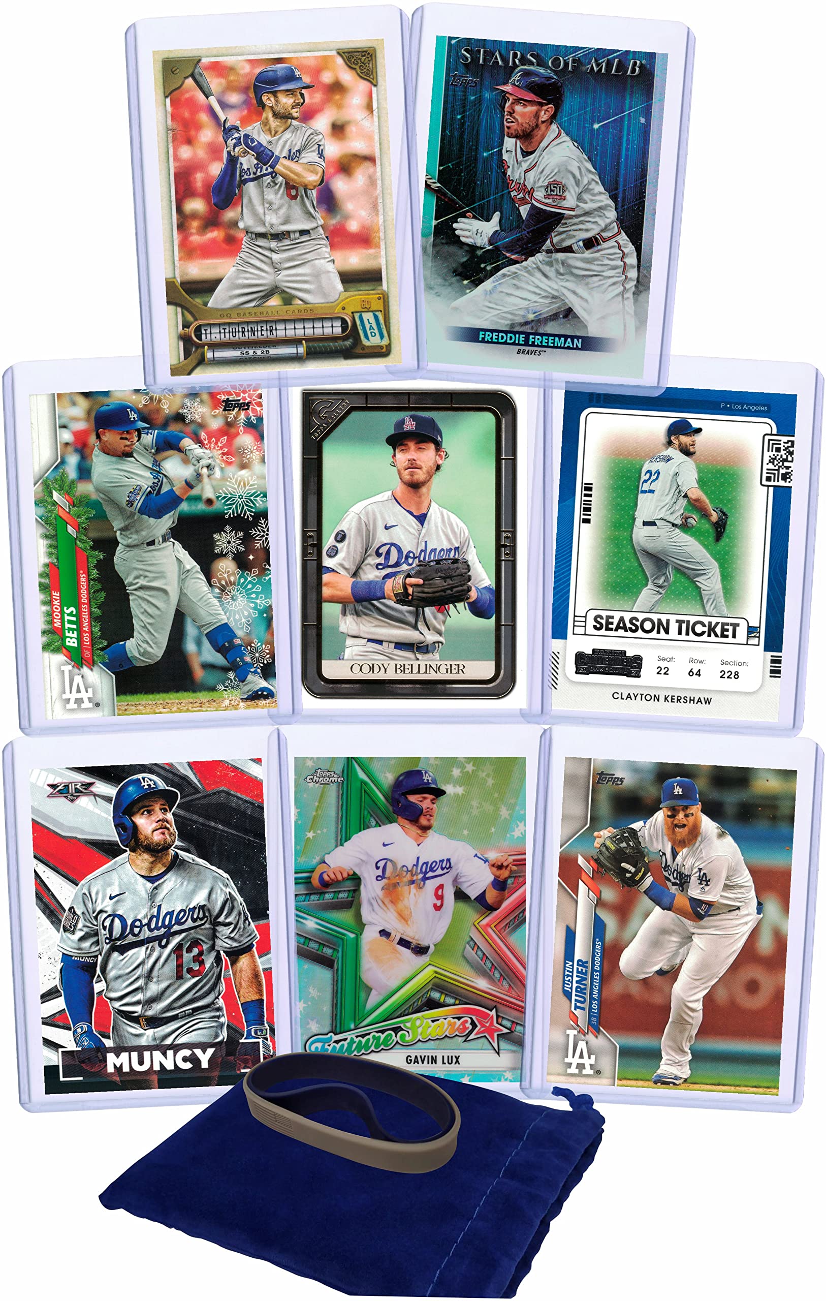 Los Angeles Dodgers Baseball Cards: Trea Turner, Freddie Freeman, Mookie  Betts, Cody Bellinger, Clayton Kershaw, Max