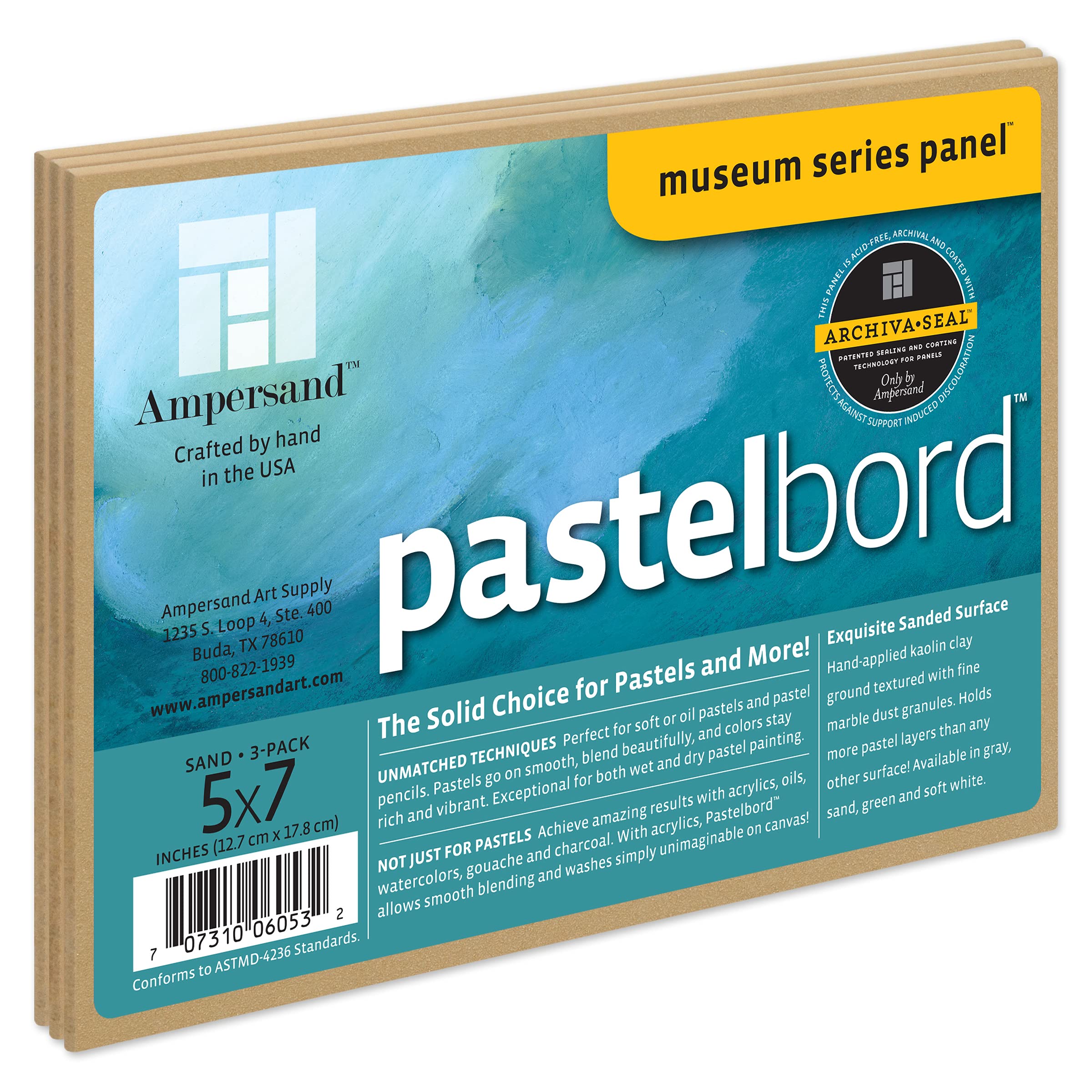 Ampersand Gesso Board 8x8 - Pack of 1