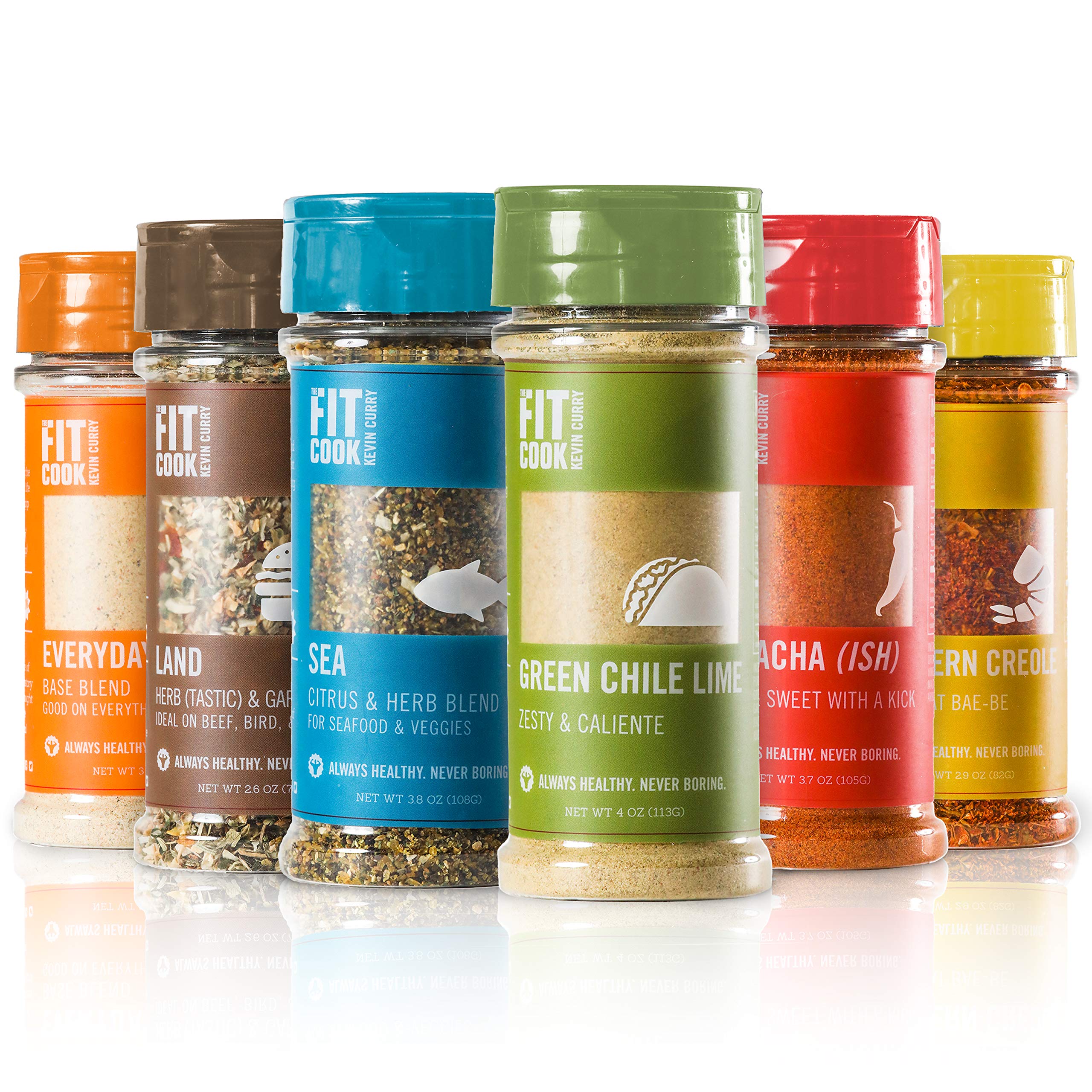 The Fit Cook Spice and Seasoning Set: Gluten Grain Free Vegan Keto Friendly Spice  Kit - 6 Health-conscious Hand-Crafted Seasoning Gift Set for Men Dads -  Perfect for Grilling BBQ and Foodies