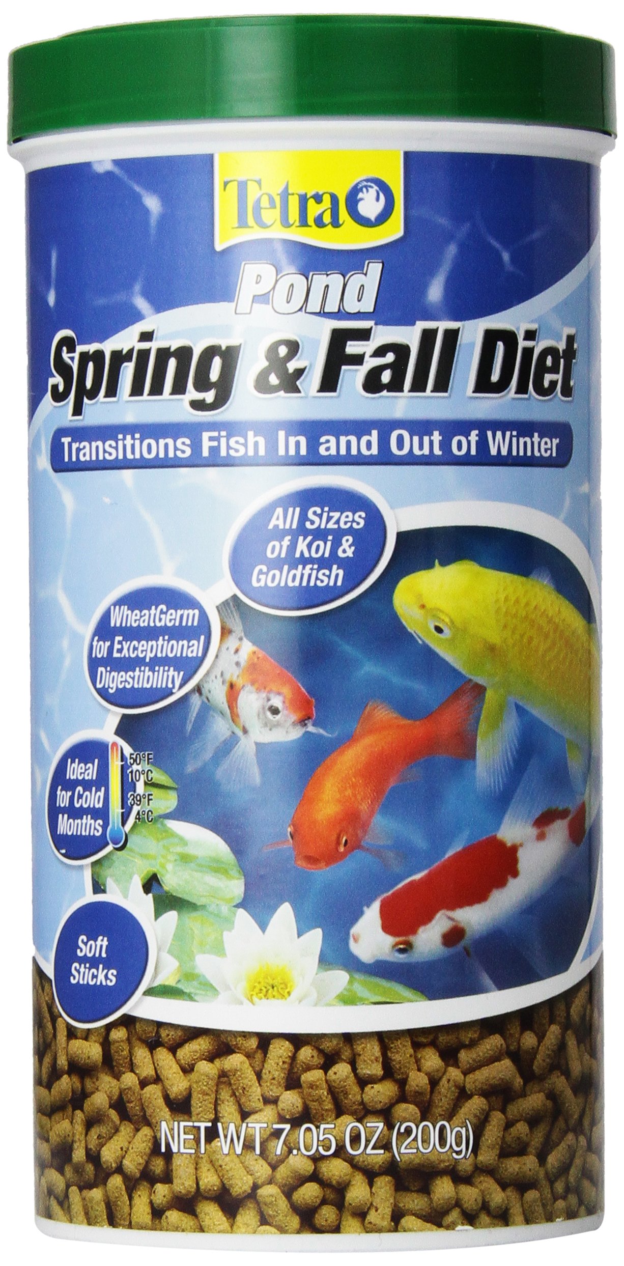 TetraPond Spring and Fall Diet Floating Pond Sticks Fish Food 7.05 Ounce  (Pack of 1)