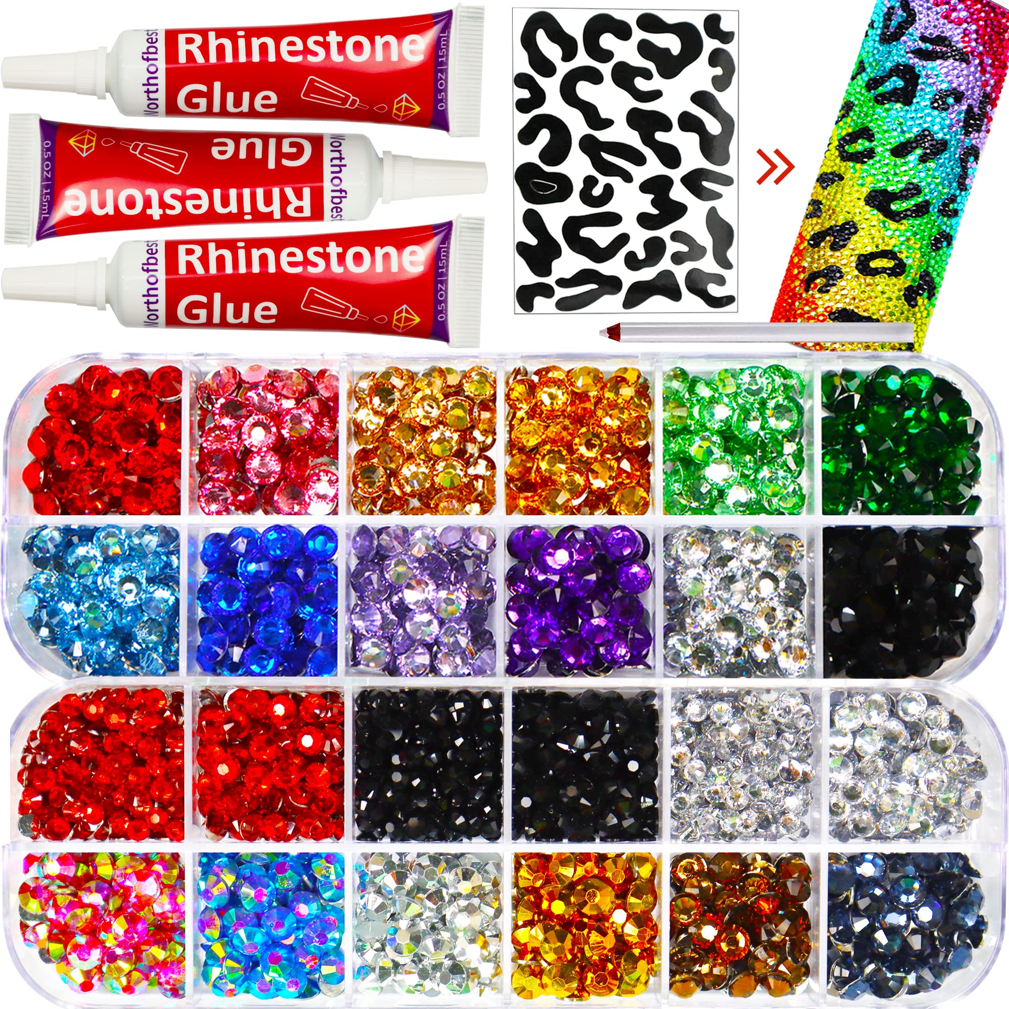 worthofbest hotfix rhinestones applicator, bedazzler kit with rhinestones,  bedazzler, hotfix rhinestones setter, hotfix, rhin