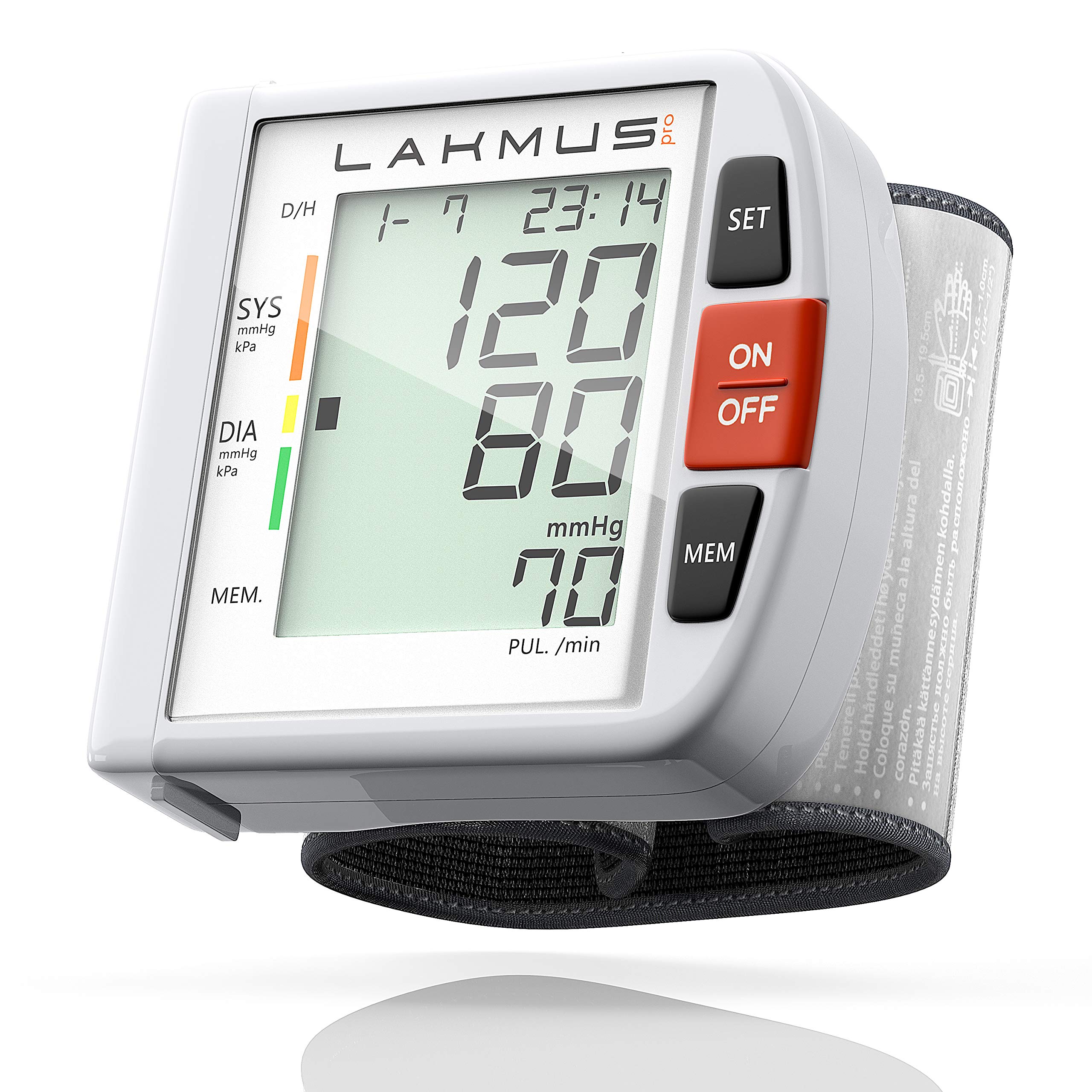 Blood Pressure Monitor, Wrist Accurate Automatic High Blood Pressure  Monitors, White