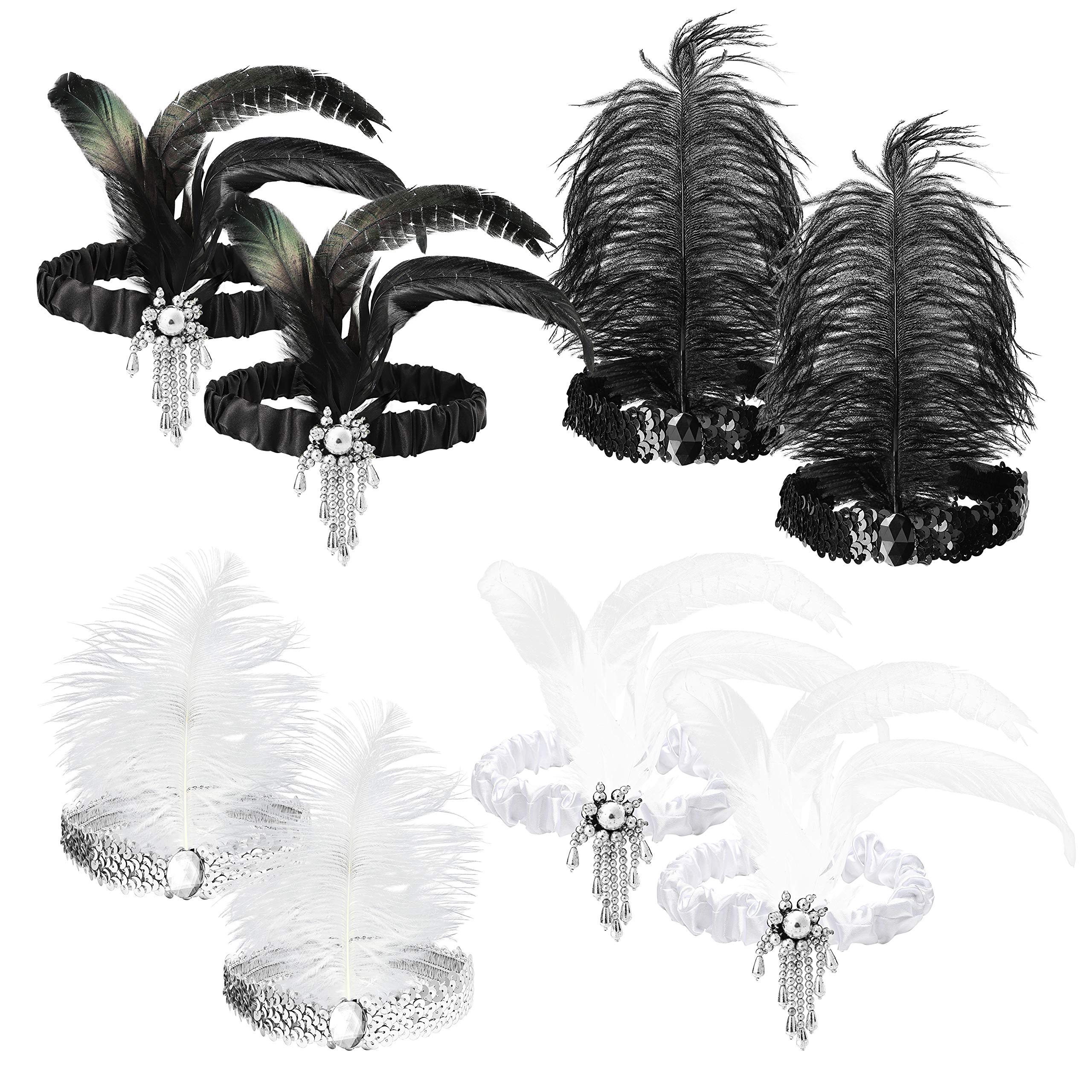 Great Gatsby Immersive Black and White Feather Boa – Araca Event Merch