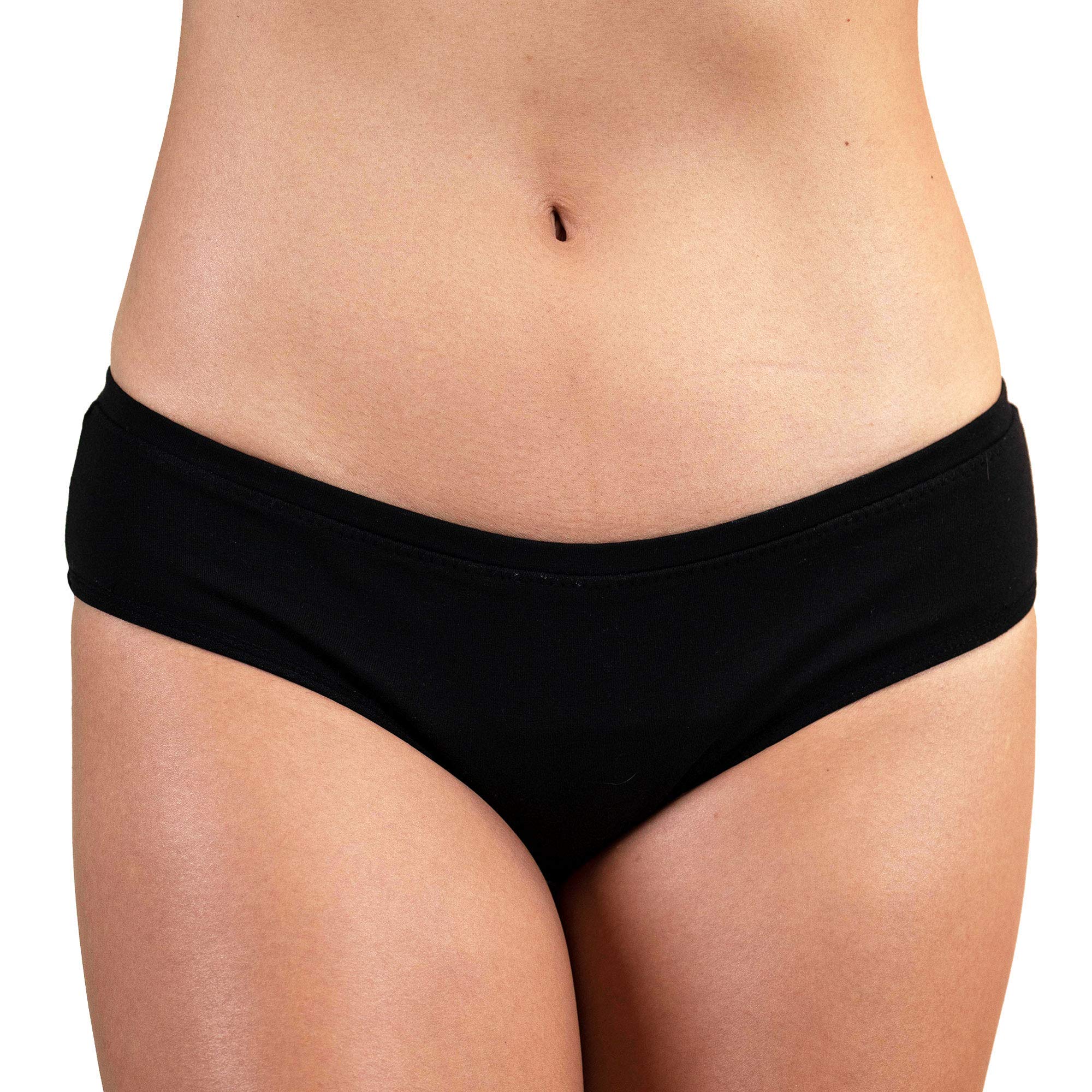  Rael Reusable Period Underwear Bikini Extra Large Black 1  Count