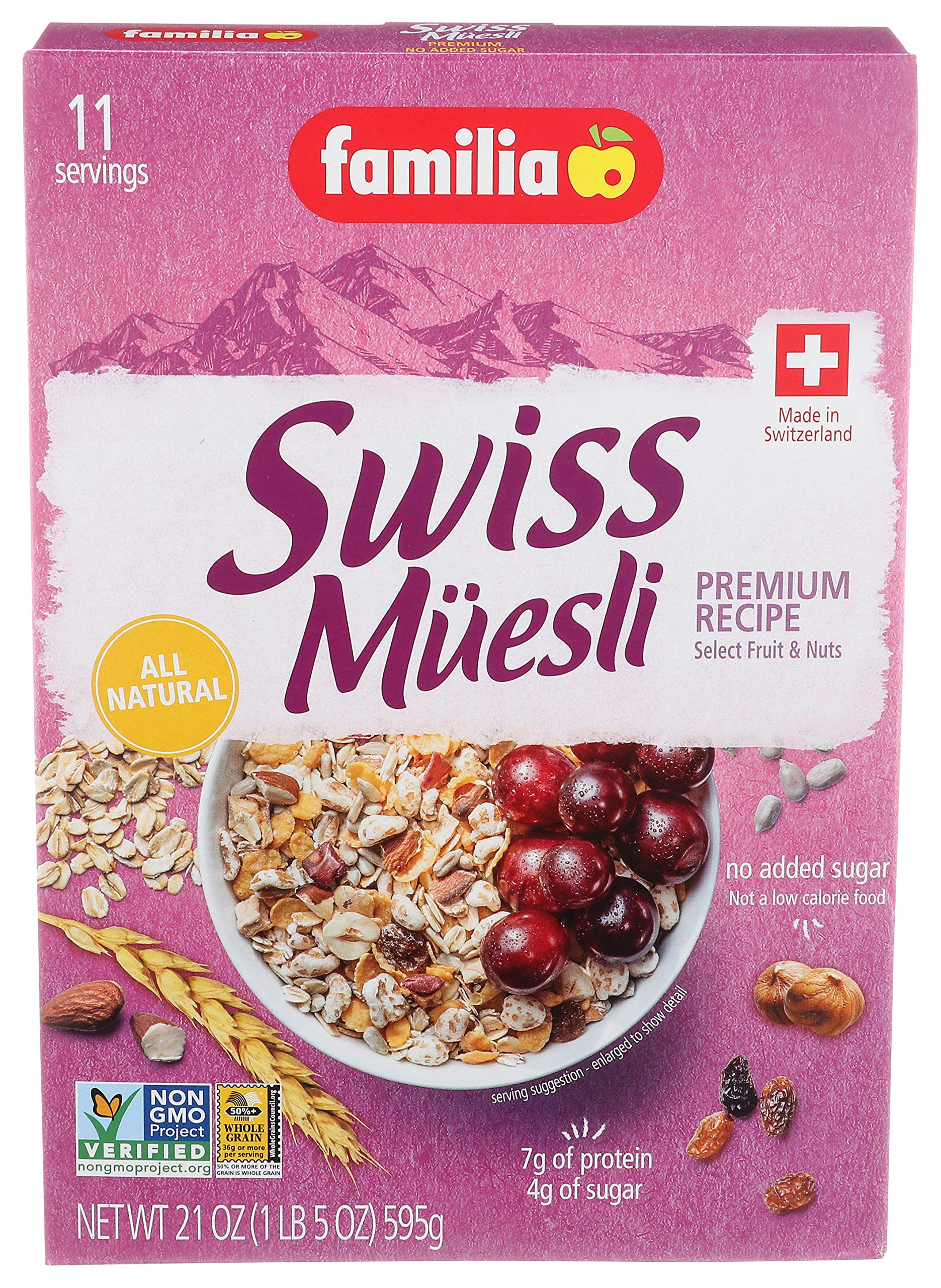  Familia Swiss Muesli Cereal, 29 Ounce, No Added Sugar, 29 oz  (Pack of 1)