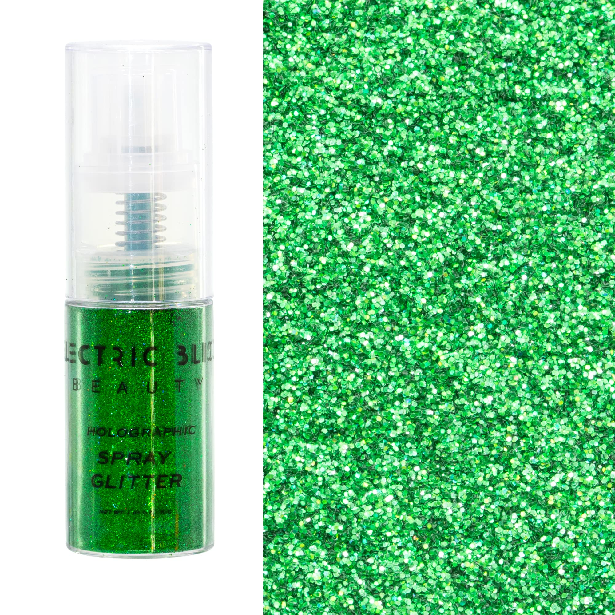 Green - 30 Grams Loose Glitter Spray - Holographic Glitter Spray - Cosmetic  Grade - Makeup Face Body Nail Festival