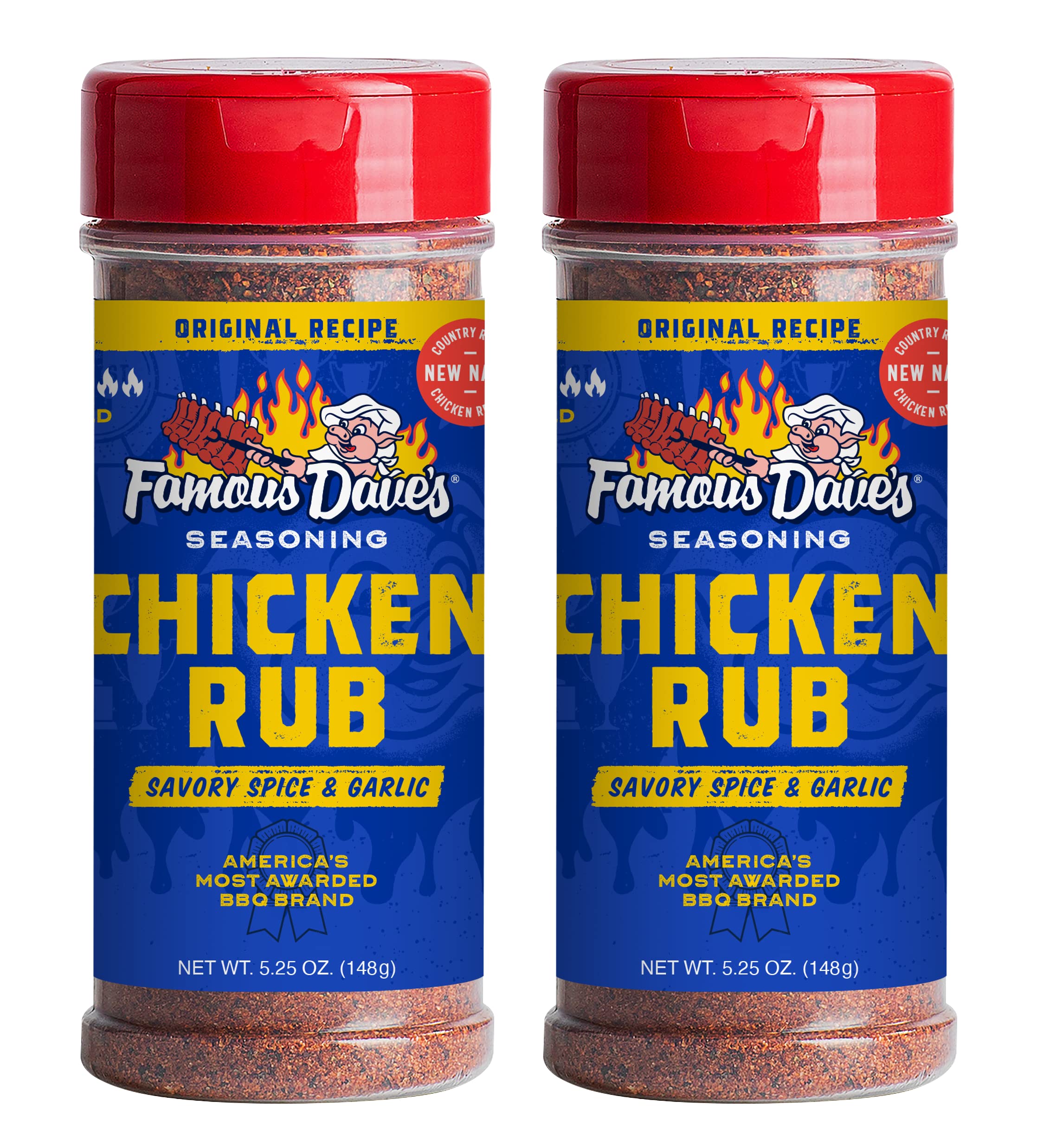 Famous Dave's Seasoning, Chicken Rub: Calories, Nutrition Analysis & More