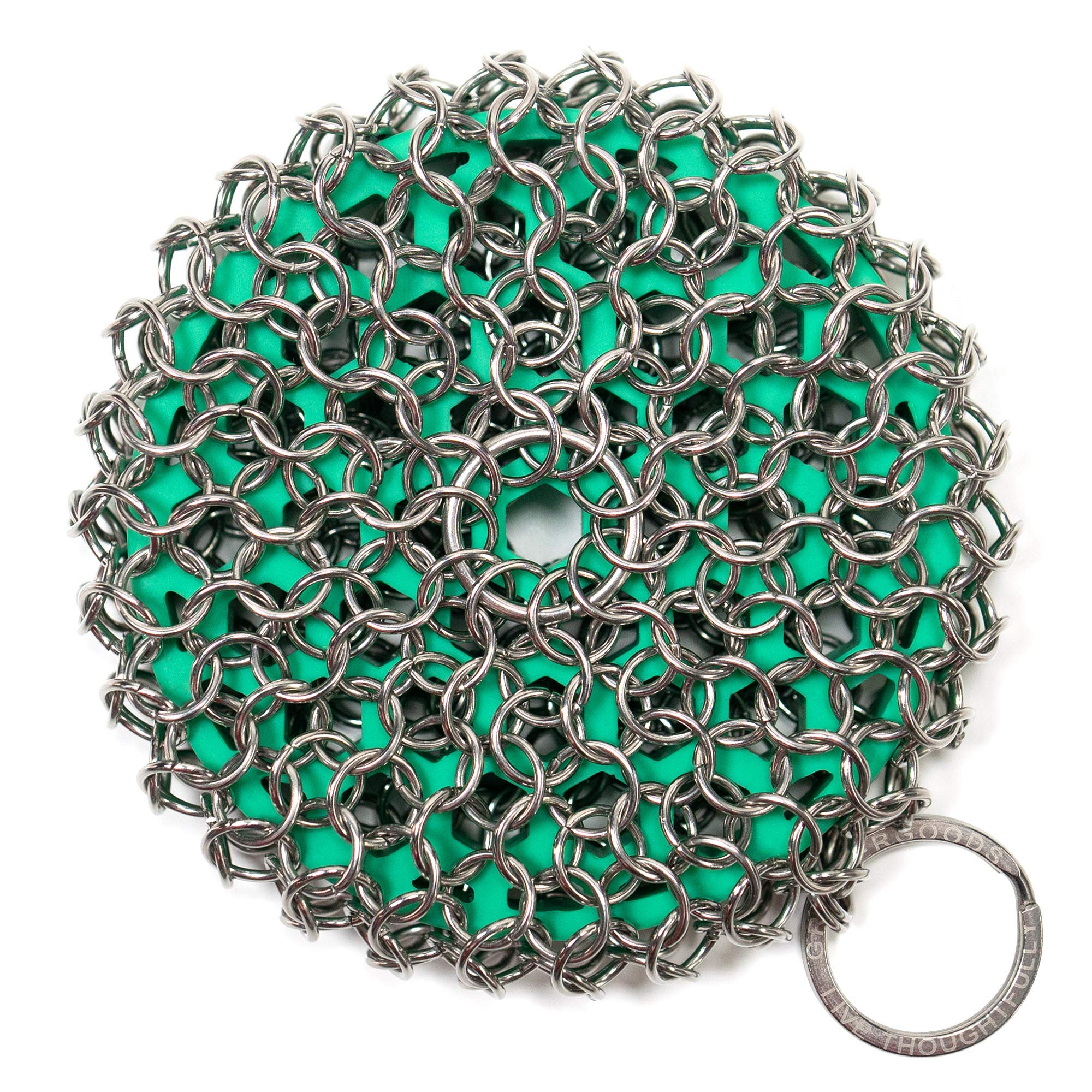 Greater Goods Chainmail Scrubber, Clean the Cast Iron Like a Pro without  Losing Seasoning, Dishwasher Safe and Easy on the Hands