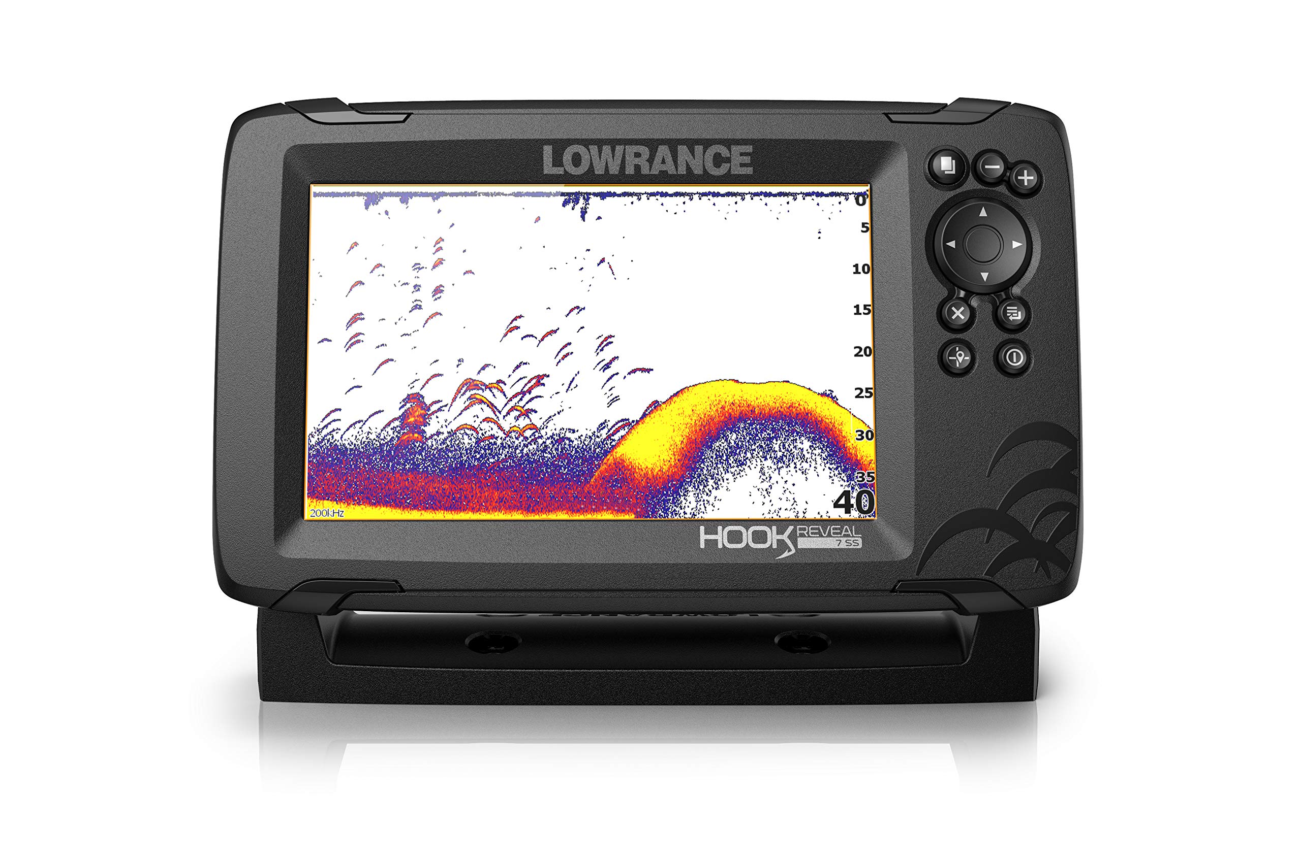 Lowrance Hook Reveal 7 Inch Fish Finders with Transducer Plus Optional  Preloaded Maps 7 Hdi Deep Water C-map Contour+ Maps Fish Finder