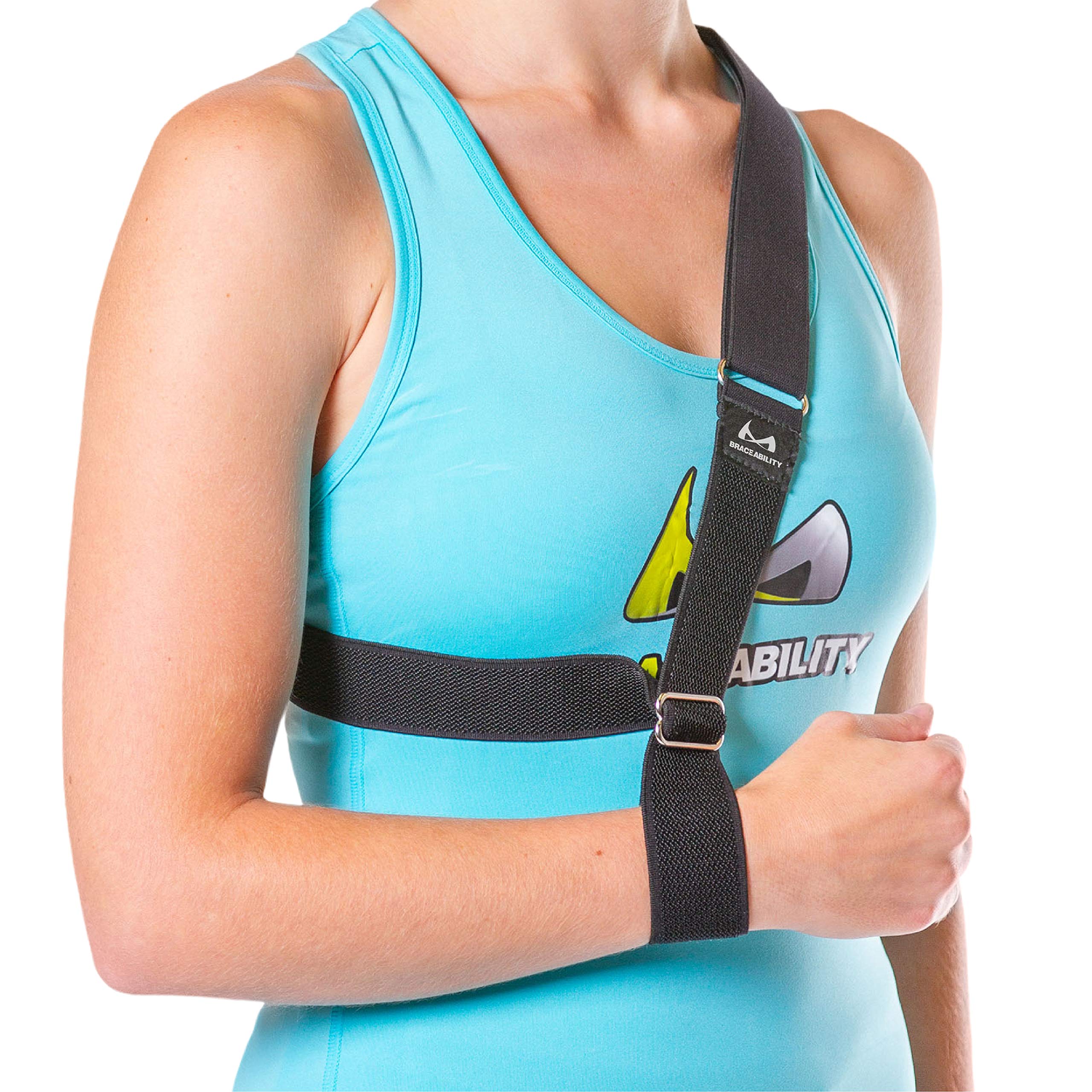 The Shoulder Sling - Patented Arm Support Strap and Waterproof Clavicle  Immobilizer Brace for Broken Collarbone Torn