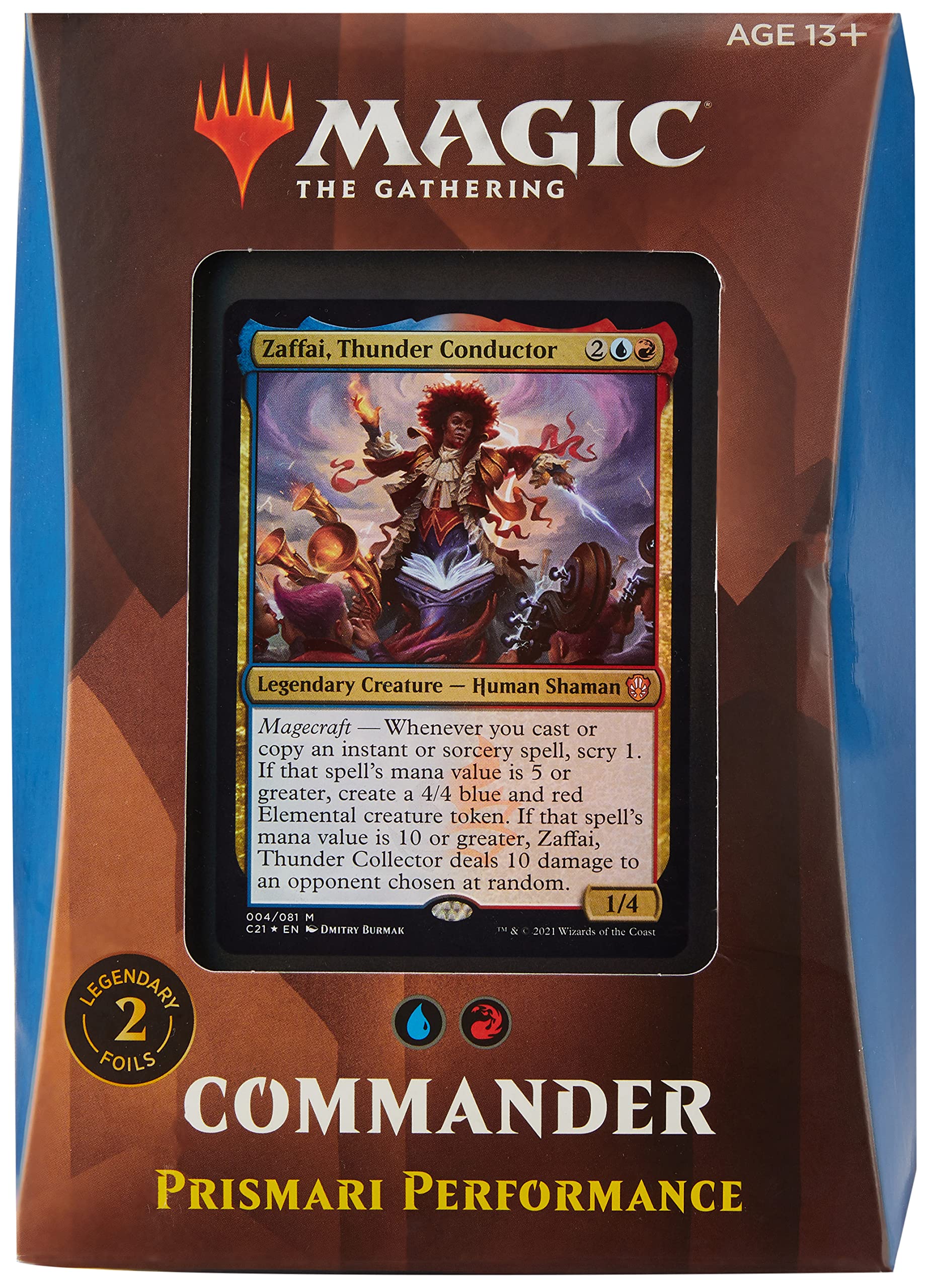 Magic The Gathering Strixhaven Commander Deck Prismari Performance  (Blue-Red)