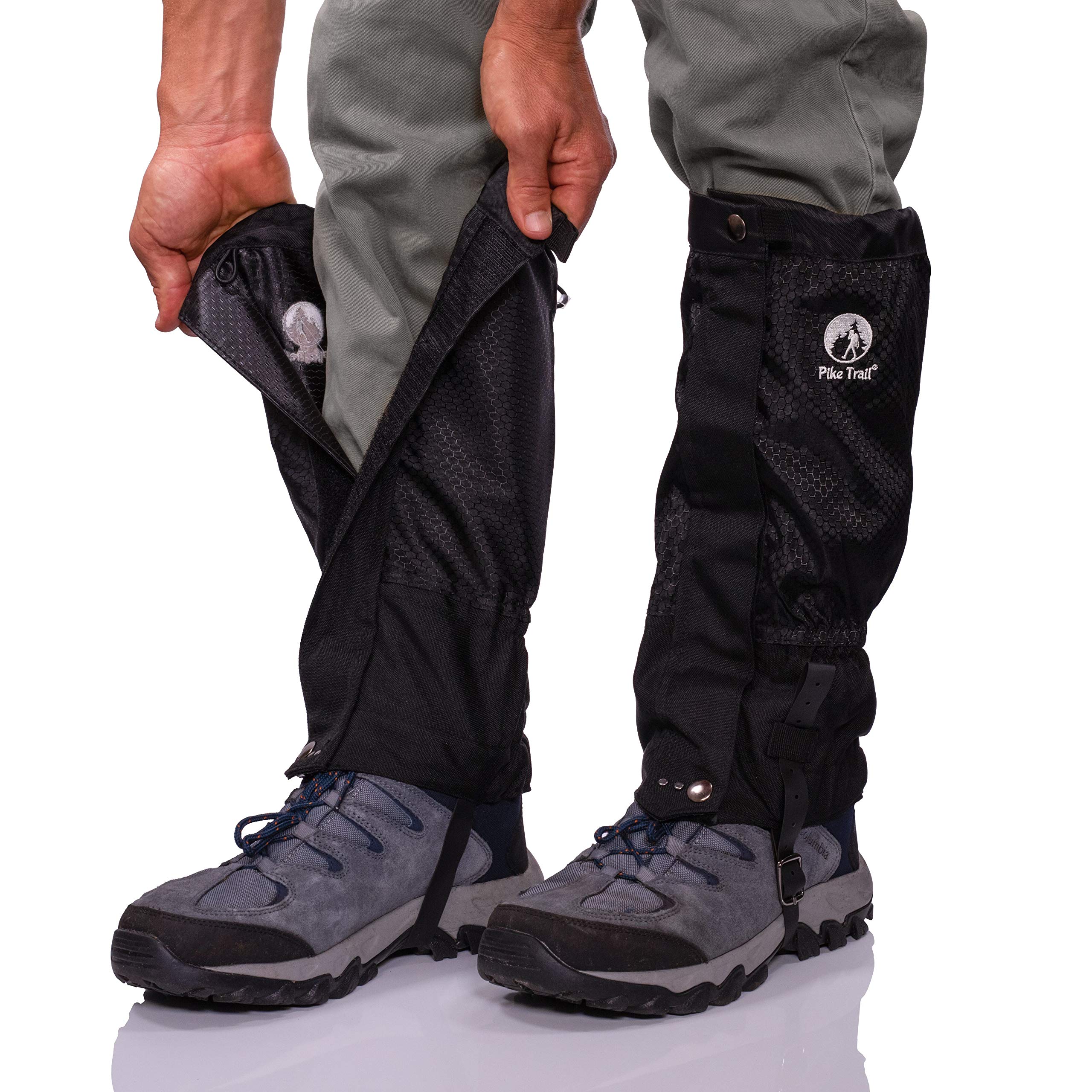 Pike Trail Leg Gaiters Waterproof and Adjustable Snow Boot Gaiters for  Hiking, Walking, Hunting, Mountain Climbing