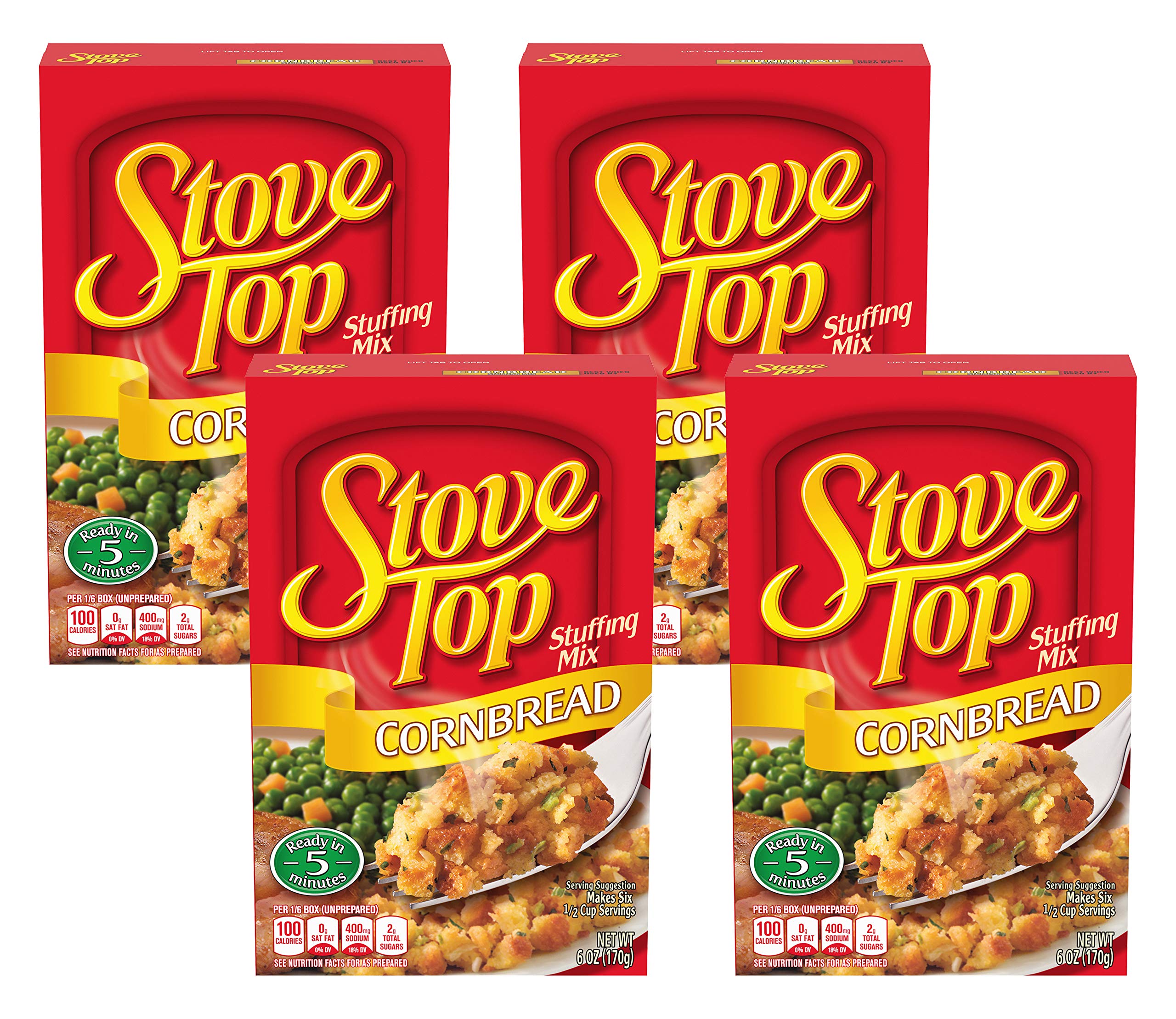 Stove Top Stuffing Mix Cornbread 6 Oz (Pack of 4)