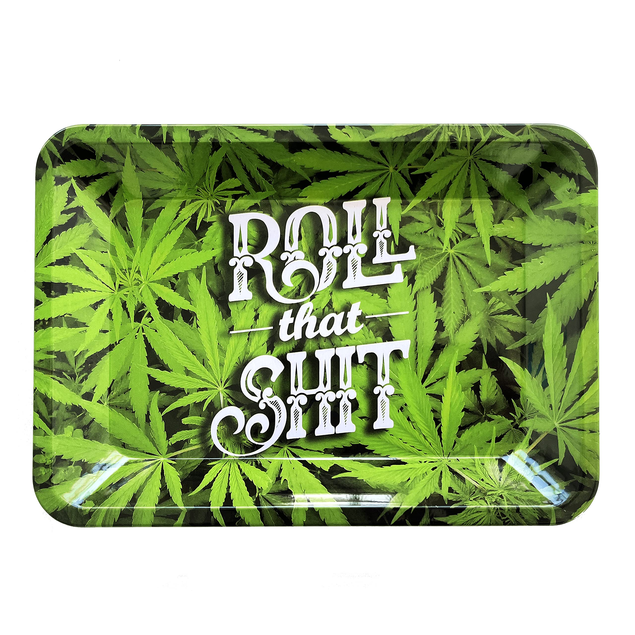 Rolling Tray - Green Leaf
