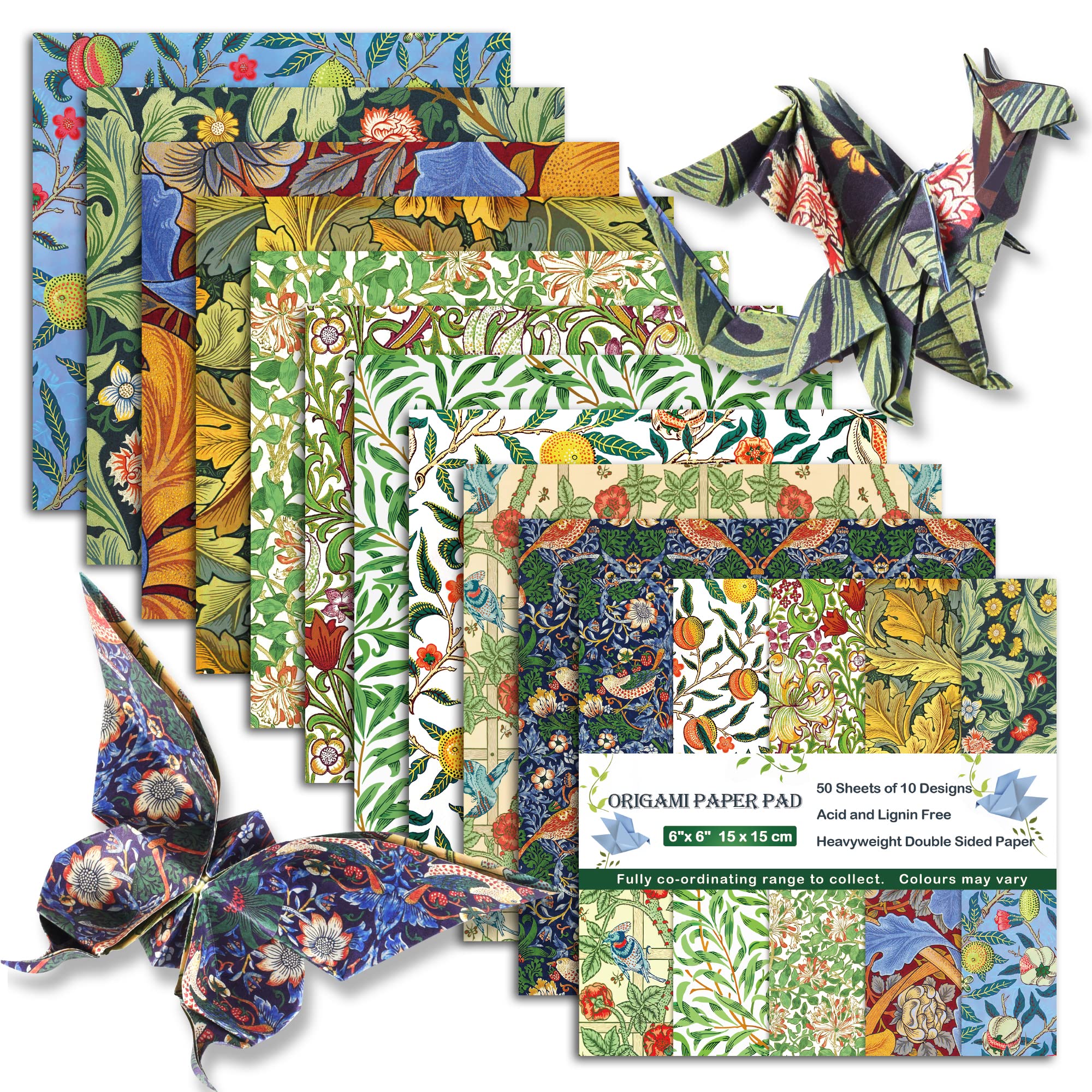 1 Piece/50 Sheets Of Double Sided Origami Paper, 6x6 Inches, 12