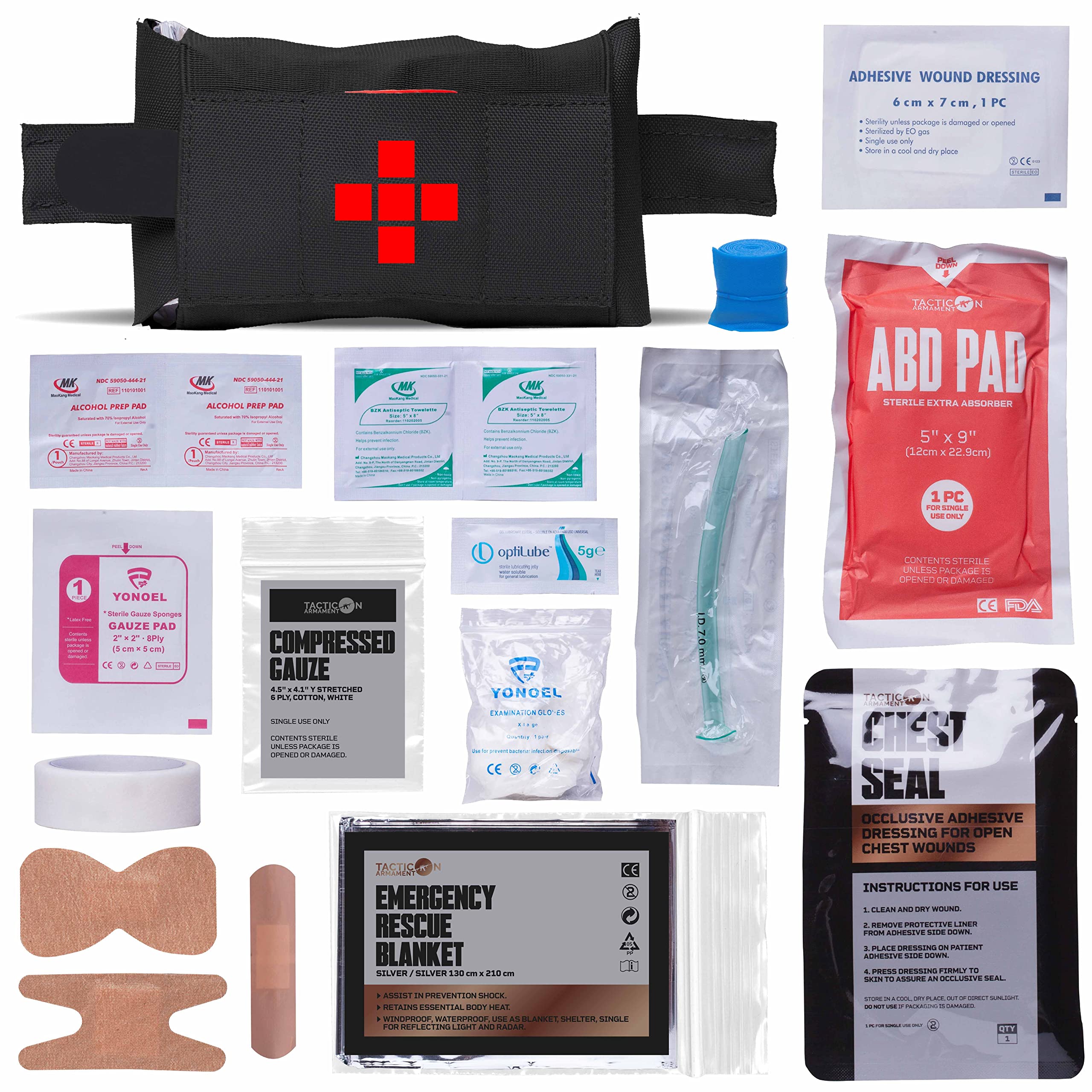  Small Compact IFAK Med Trauma Kit for Everyday Carry