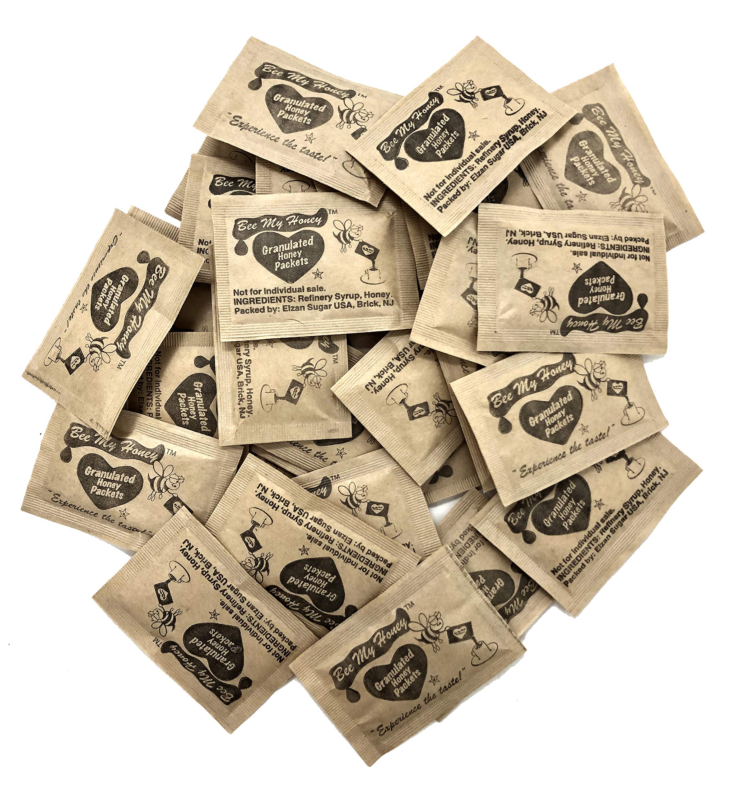 Bee My Honey Pure Granulated Honey Packets 60 Individual Honey