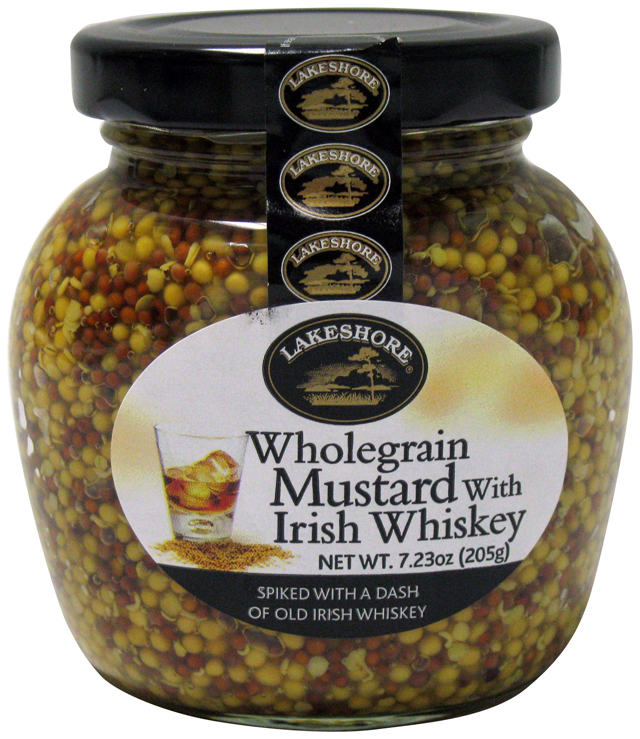 Lakeshore Wholegrain Mustard with Irish Whiskey, 7.23 Ounce