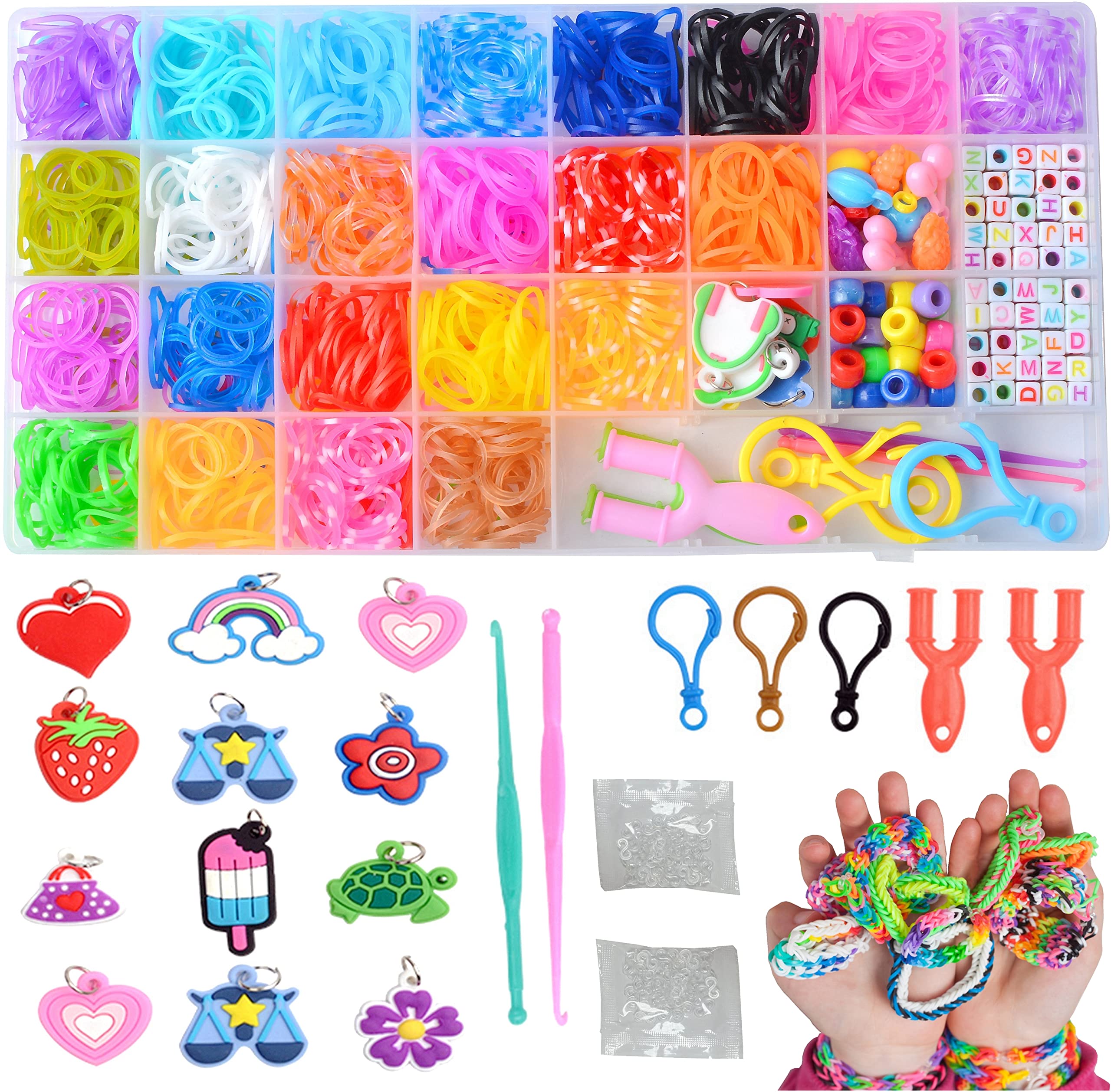 Rubber Bands Making Kit Loom for Kids, Bracelet making Kids Gift