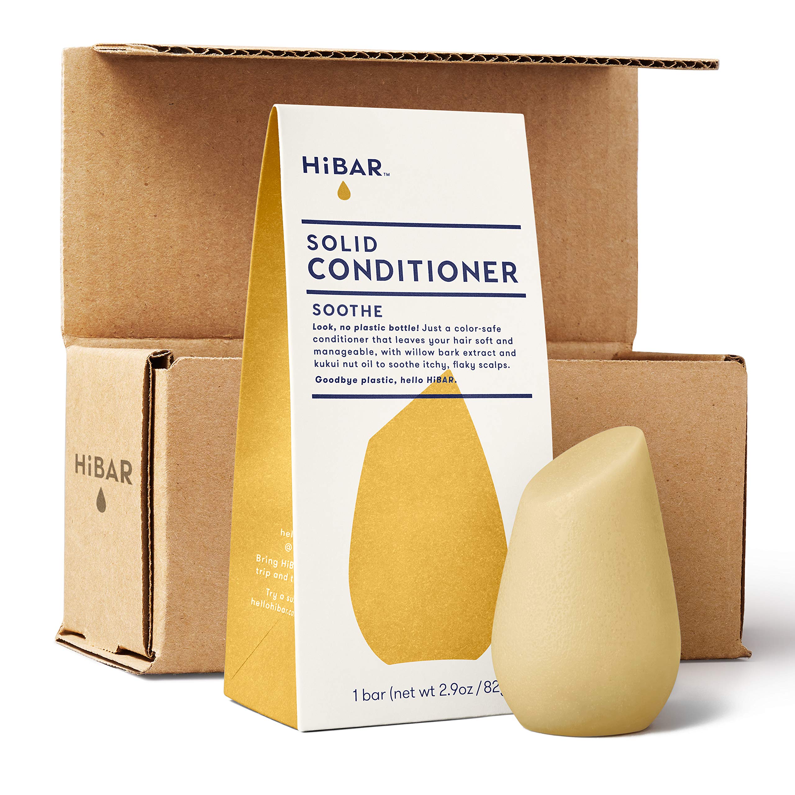 HiBAR Conditioner Bar, All Natural Hair Care, Plastic Free, Made with Eco  Friendly Ingredients, Travel Size, Color Safe, Solid Sustainable Bars, Zero  Waste (Soothe) Soothe (For itchy, flaky scalp)