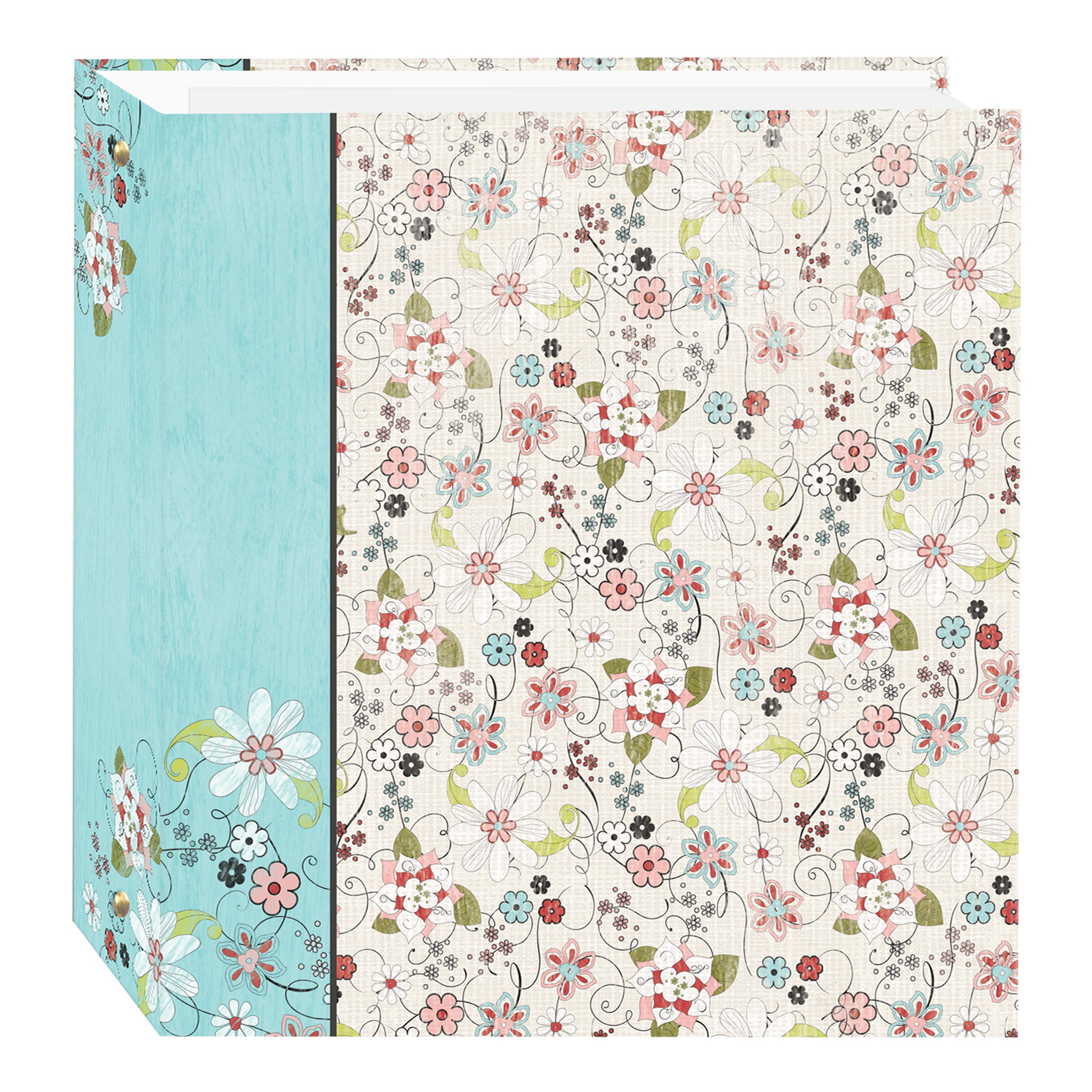 Pioneer Photo Albums TR-100D Explosion Magnetic 3-Ring Photo Album 100  Page, Bold Flower Bold Flower Explosion