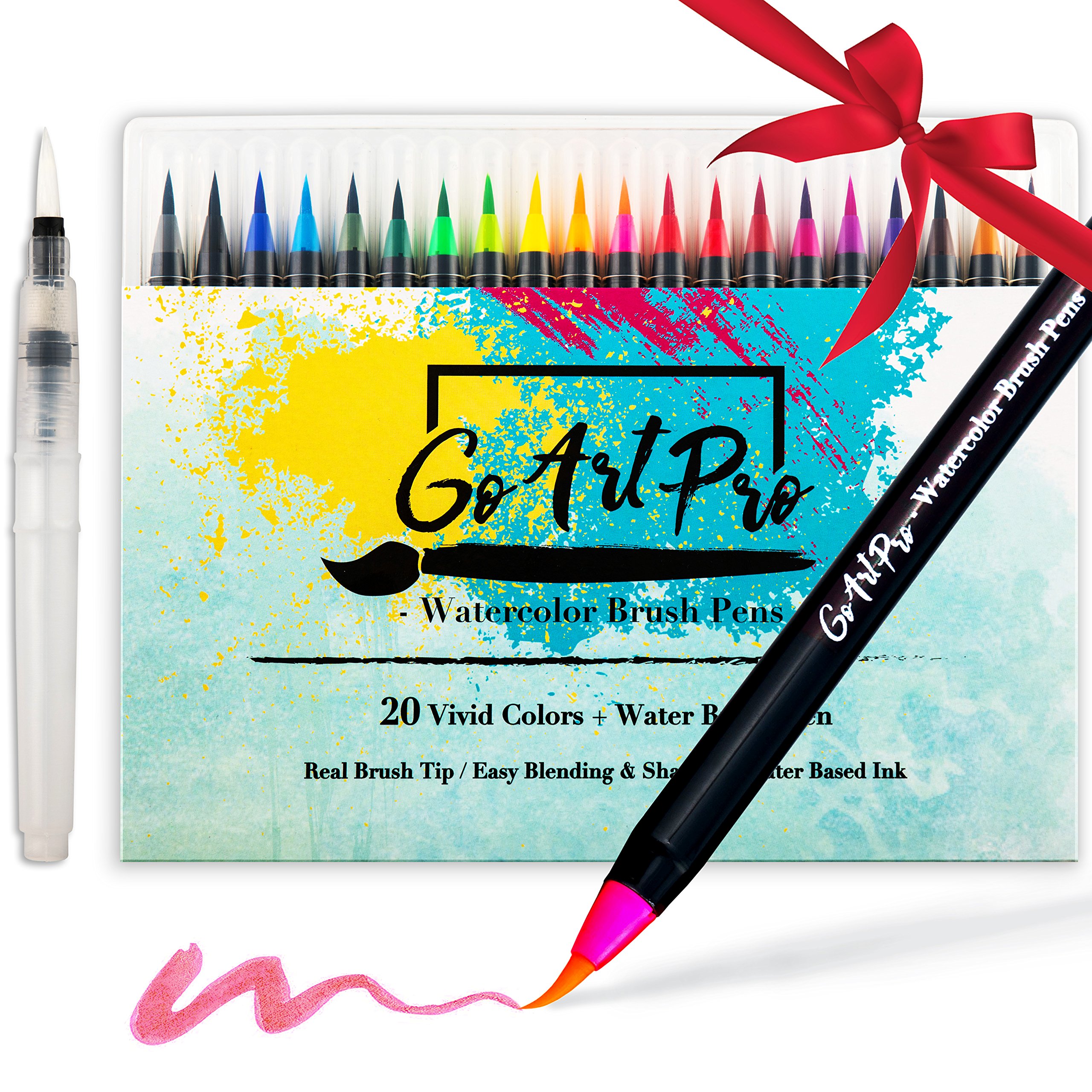 Colors Art Pens Set & Water Based Markers For Adult Coloring Calligraphy