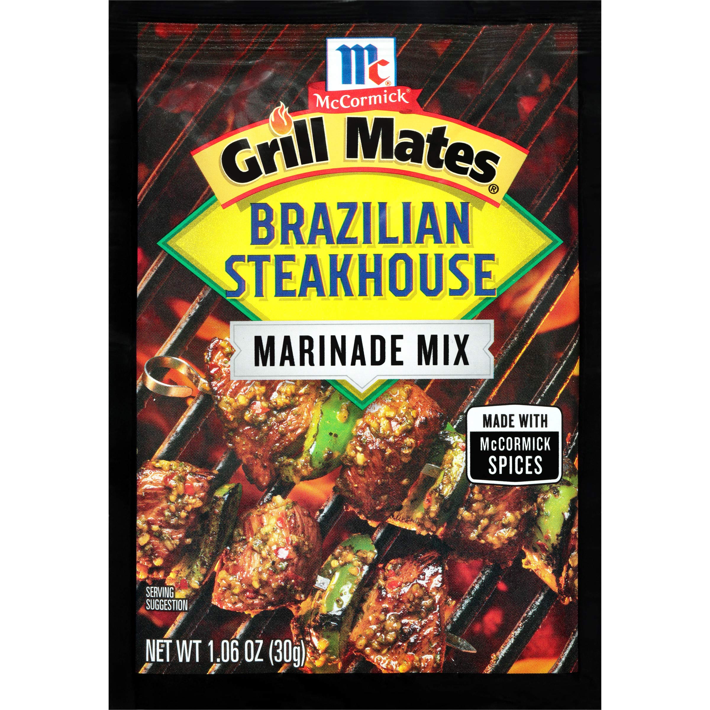 McCormick Grill Mates Brazilian Steakhouse Marinade Mix, 1.06 oz 1.06 Ounce