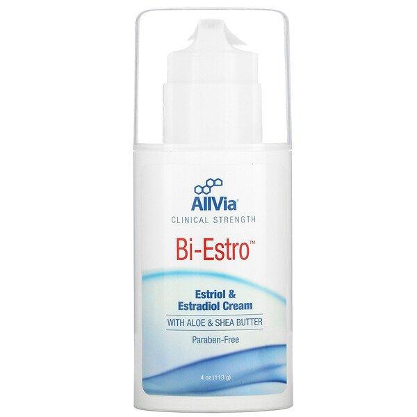 AllVia Clinical Strength BiEstro Estriol & Estradiol Cream 4 oz (113 g)