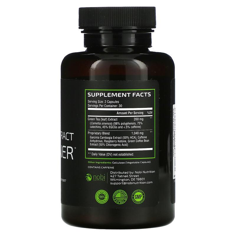 Nobi Nutrition Premium Green Tea Extract Fat Burner with