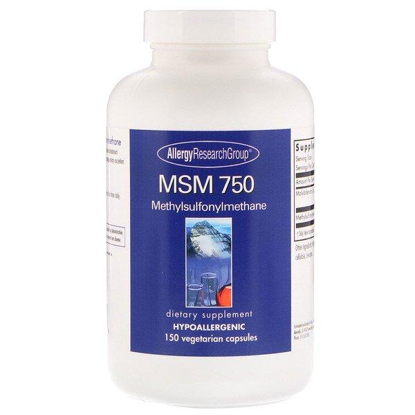 Allergy Research Group MSM 750 150 Vegetarian Capsules