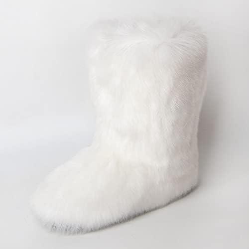 Cheap fuzzy top boots
