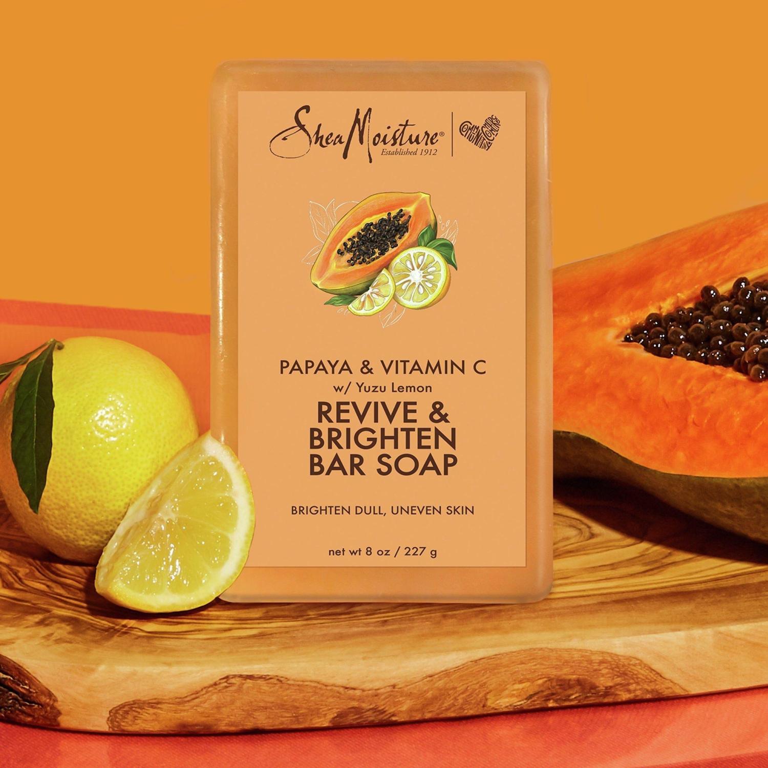 shea moisture papaya and vitamin c lip balm SheaMoisture Papaya & Vitamin C Revive & Brighten Bar Soap 8.0 oz -  Transform Your Style with the Best Innovation Today! | Buy Now with Express  International Delivery